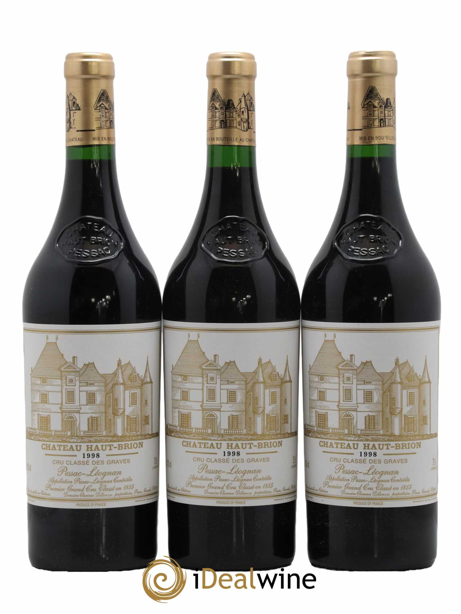 Château Haut Brion 1er Grand Cru Classé 1998 - Lot de 12 bouteilles - 3