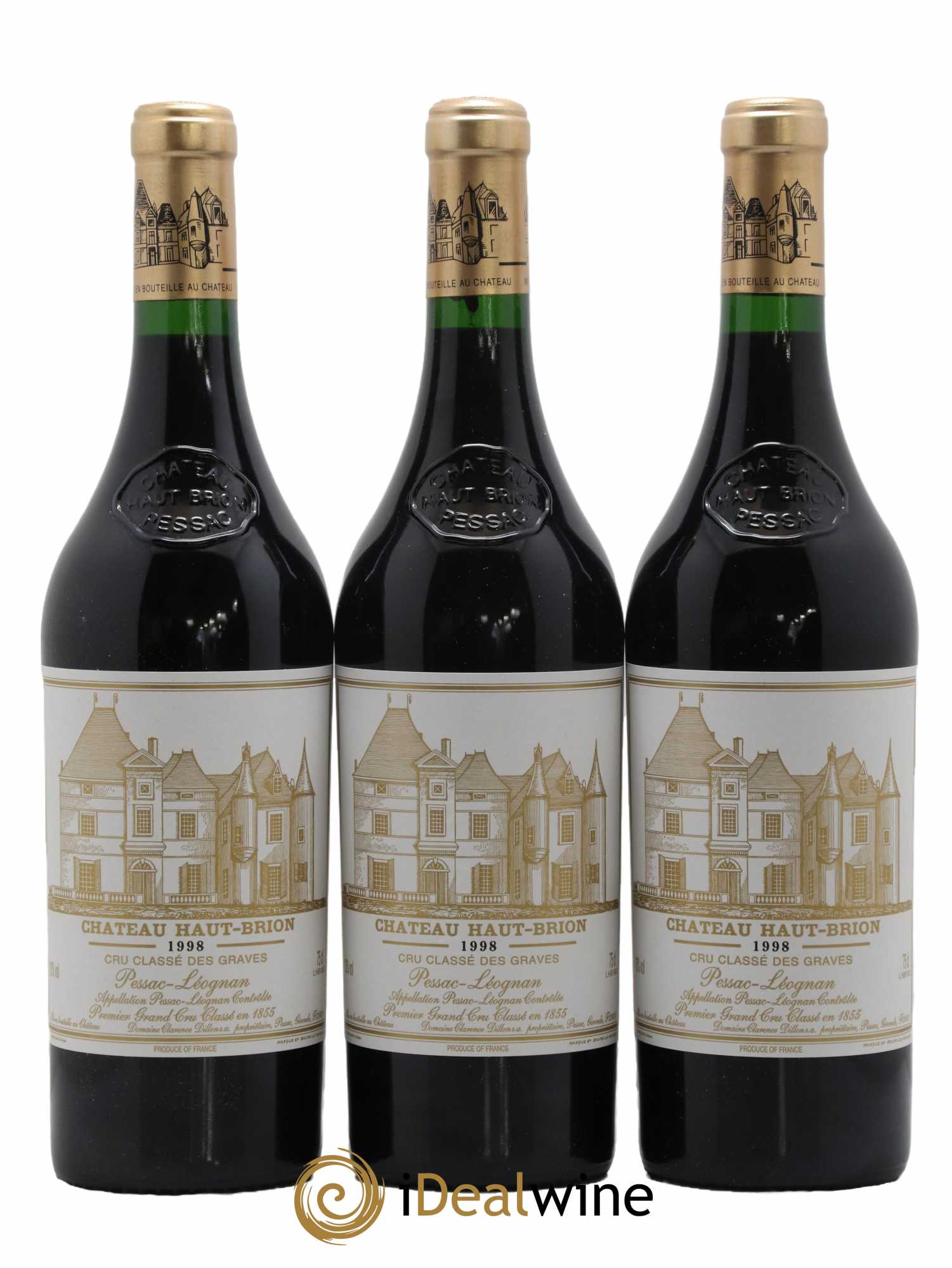 Château Haut Brion 1er Grand Cru Classé 1998 - Lot de 12 bouteilles - 4