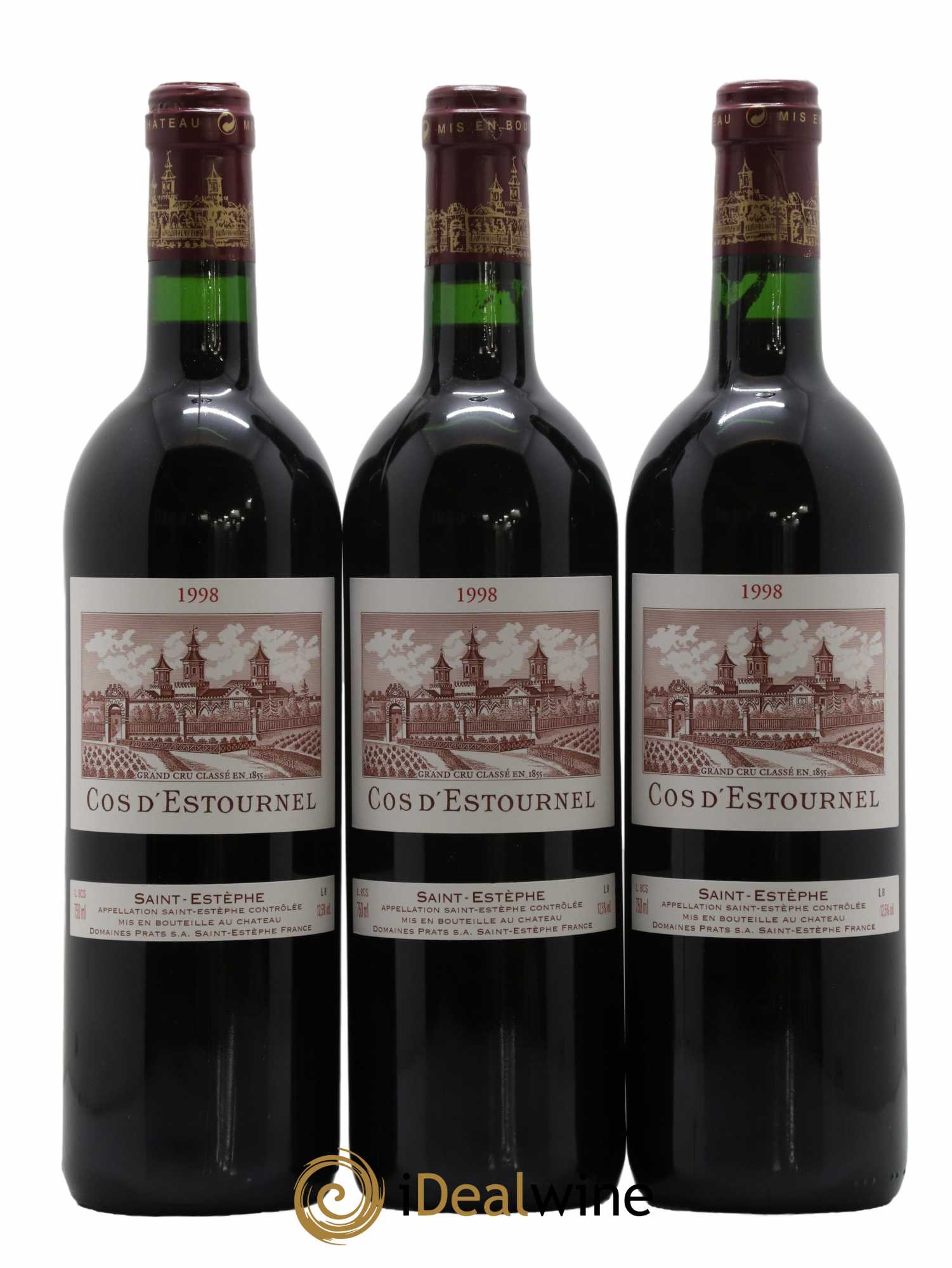 Cos d'Estournel 2ème Grand Cru Classé 1998 - Lot de 12 bouteilles - 1