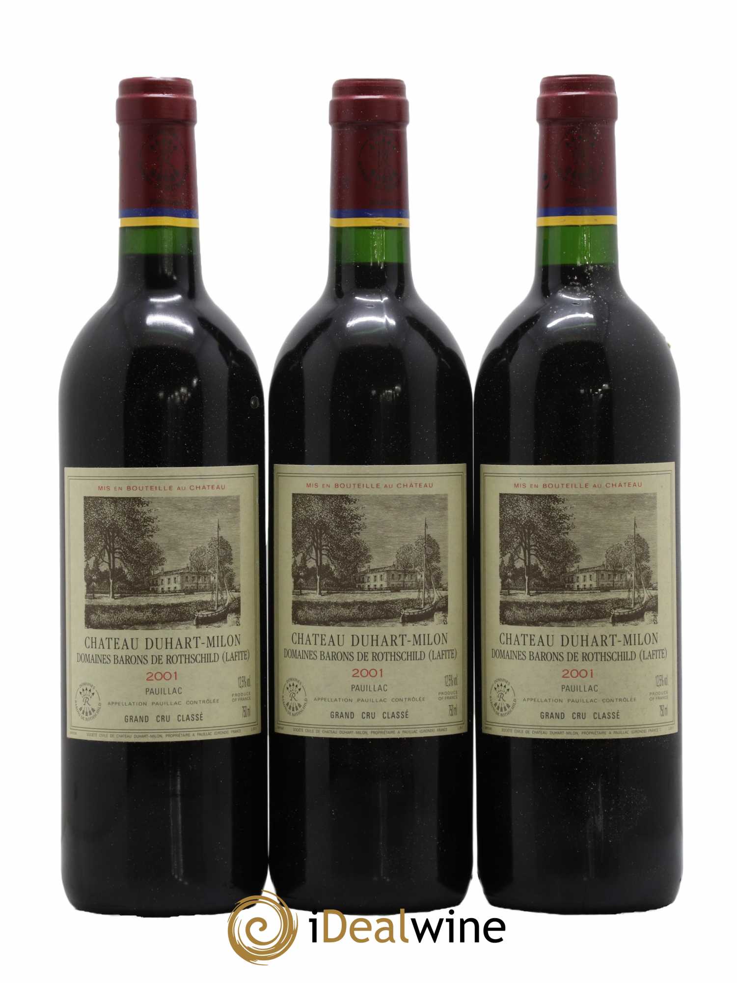 Château Duhart-Milon 4ème Grand Cru Classé 2001 - Lot de 12 bouteilles - 1