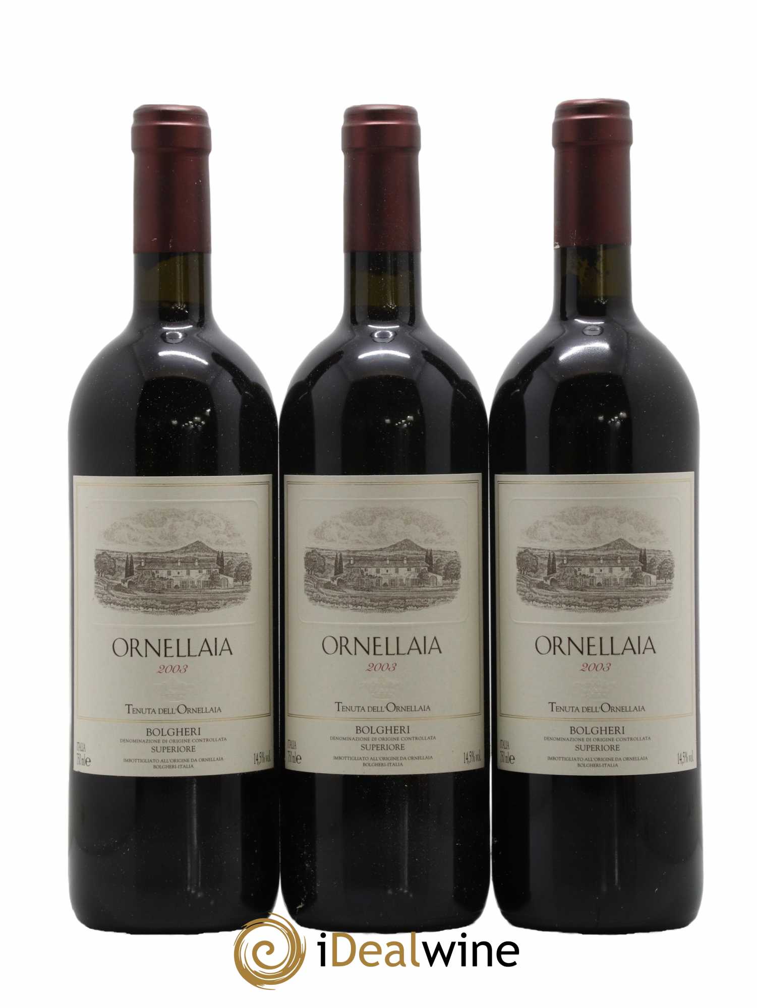 Bolgheri DOC Superiore Ornellaia Tenuta Dell'Ornellaia - Frescobaldi 2003 - Lot of 6 bottles - 2