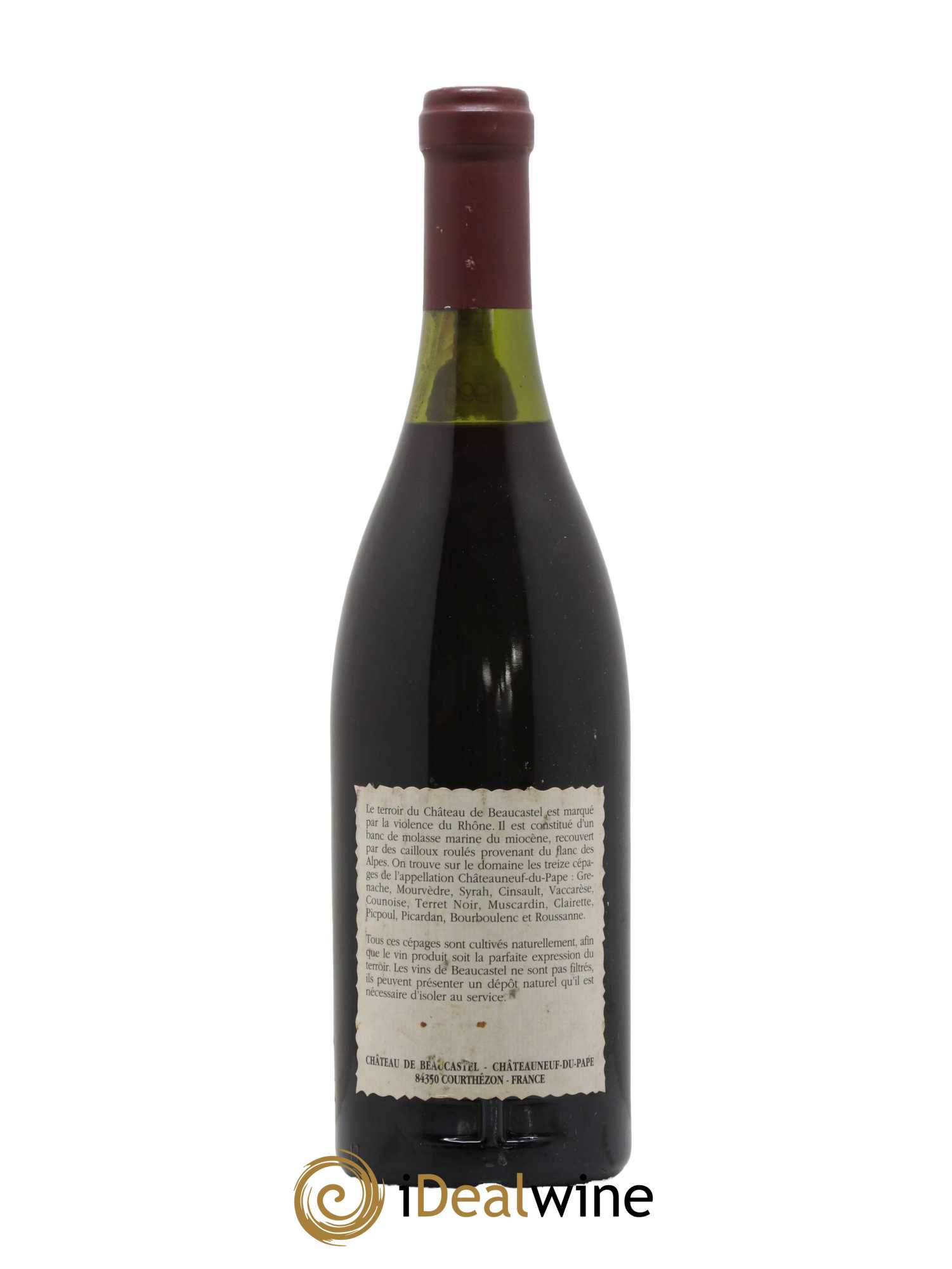 Châteauneuf-du-Pape Château de Beaucastel Famille Perrin 1990 - Lot de 1 bouteille - 1