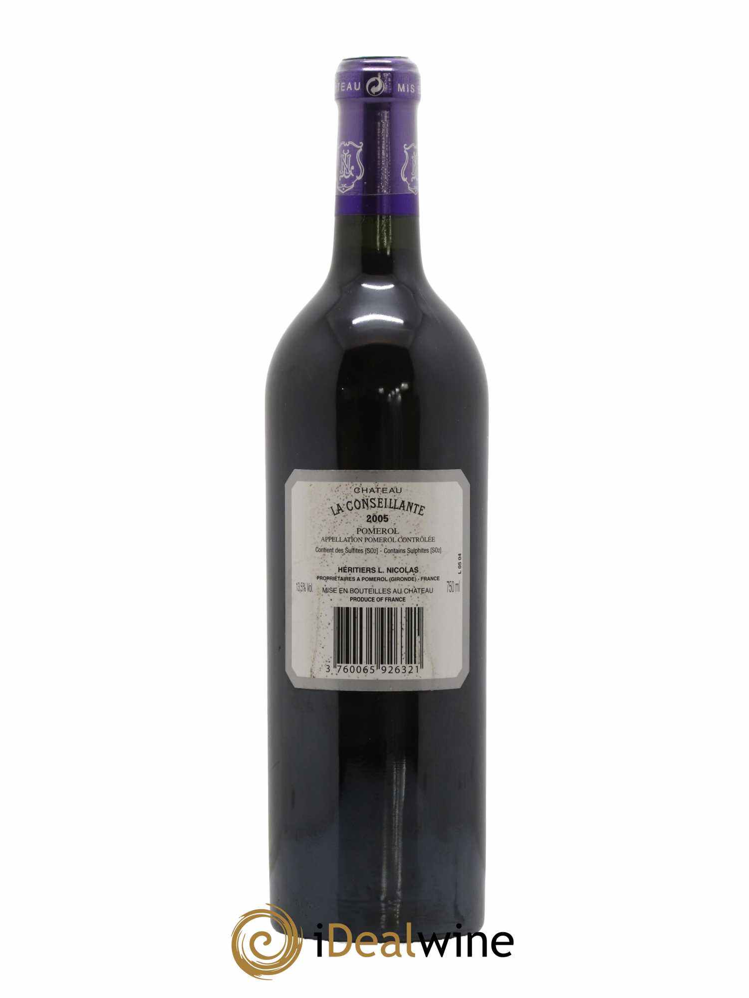 Château la Conseillante 2005 - Lot de 1 bouteille - 1