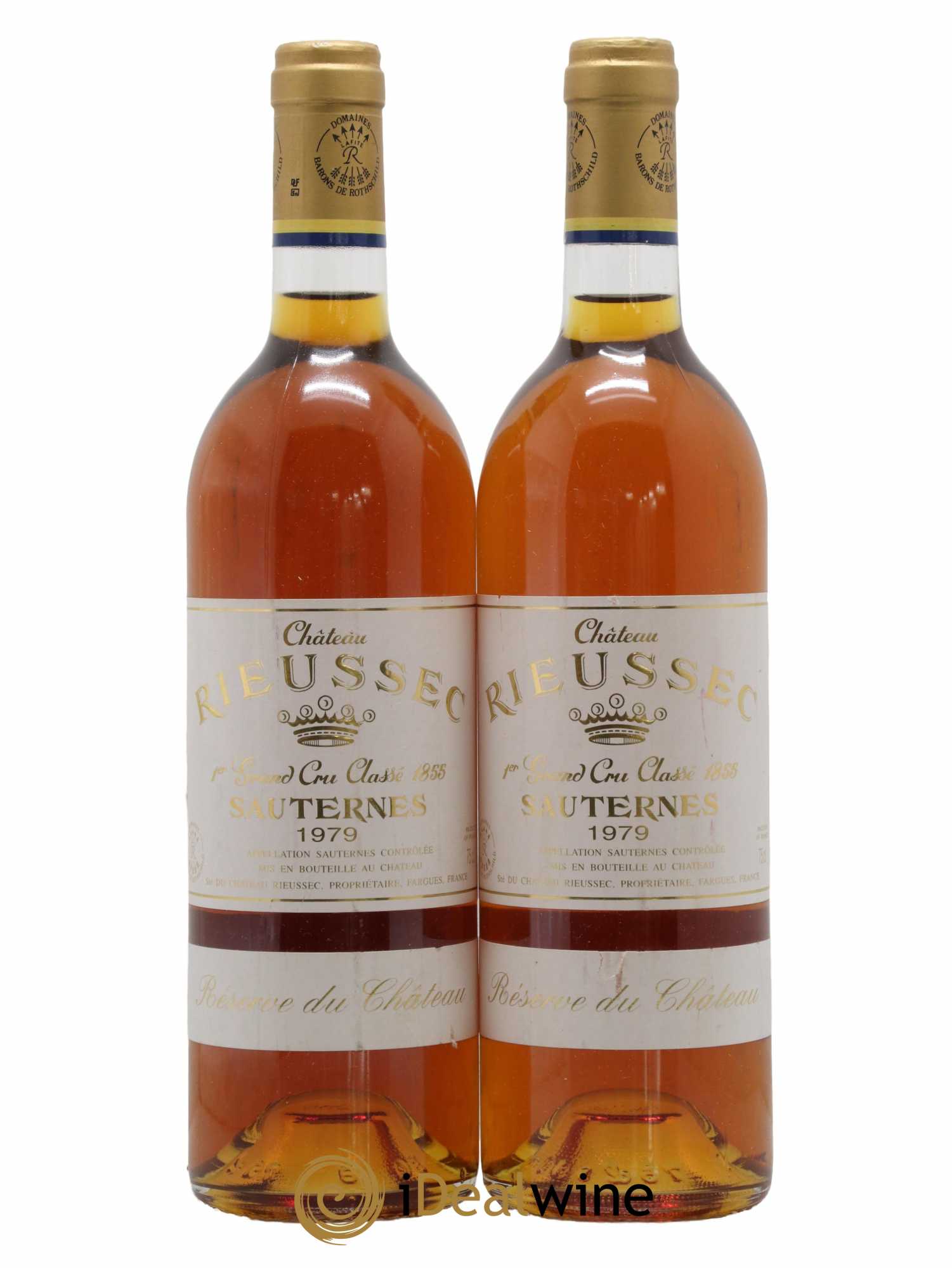Château Rieussec 1er Grand Cru Classé Réserve du Château 1979 - Posten von 2 Flaschen - 0