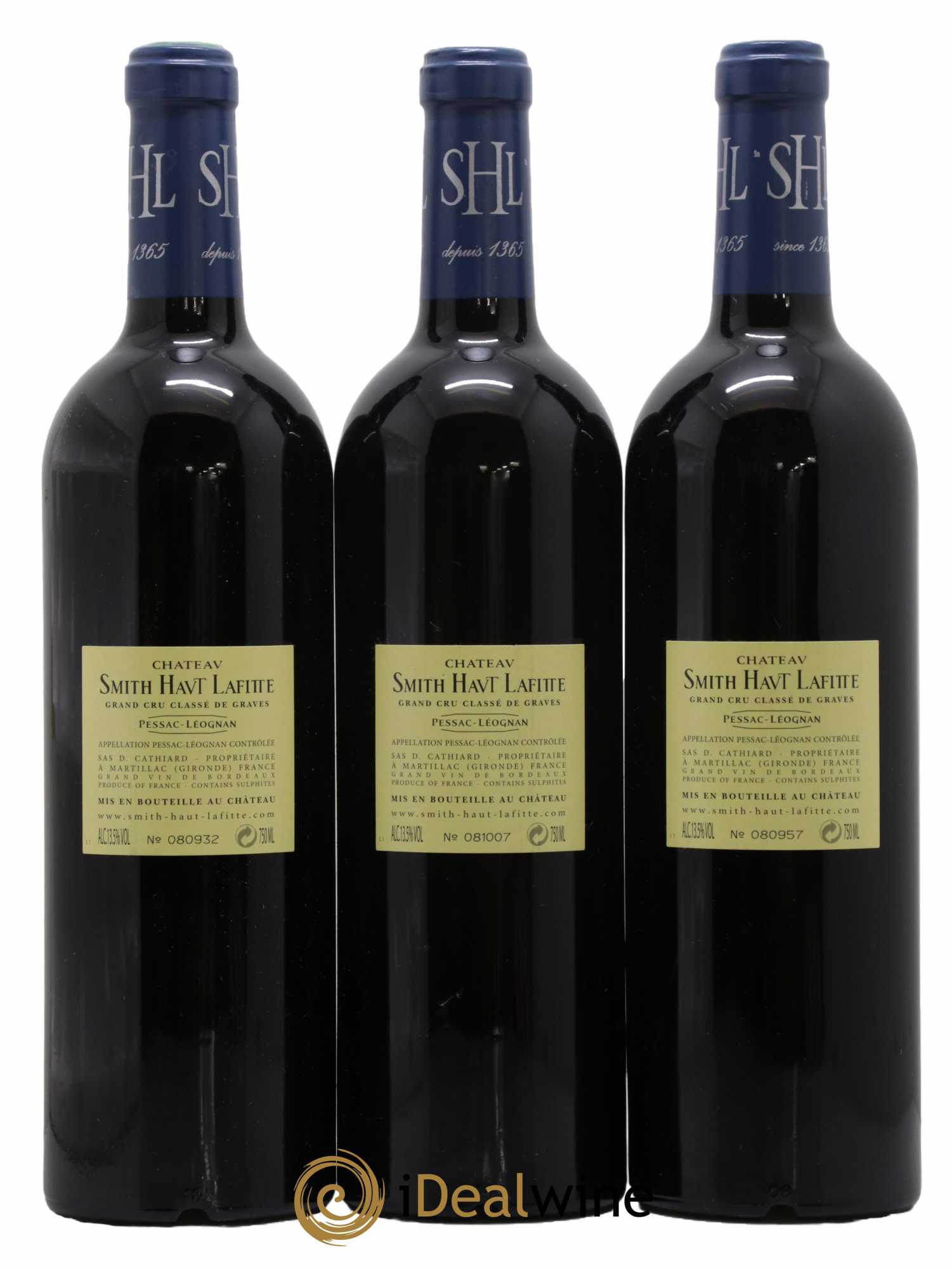 Château Smith Haut Lafitte Cru Classé de Graves 2005 - Lot de 3 bouteilles - 1