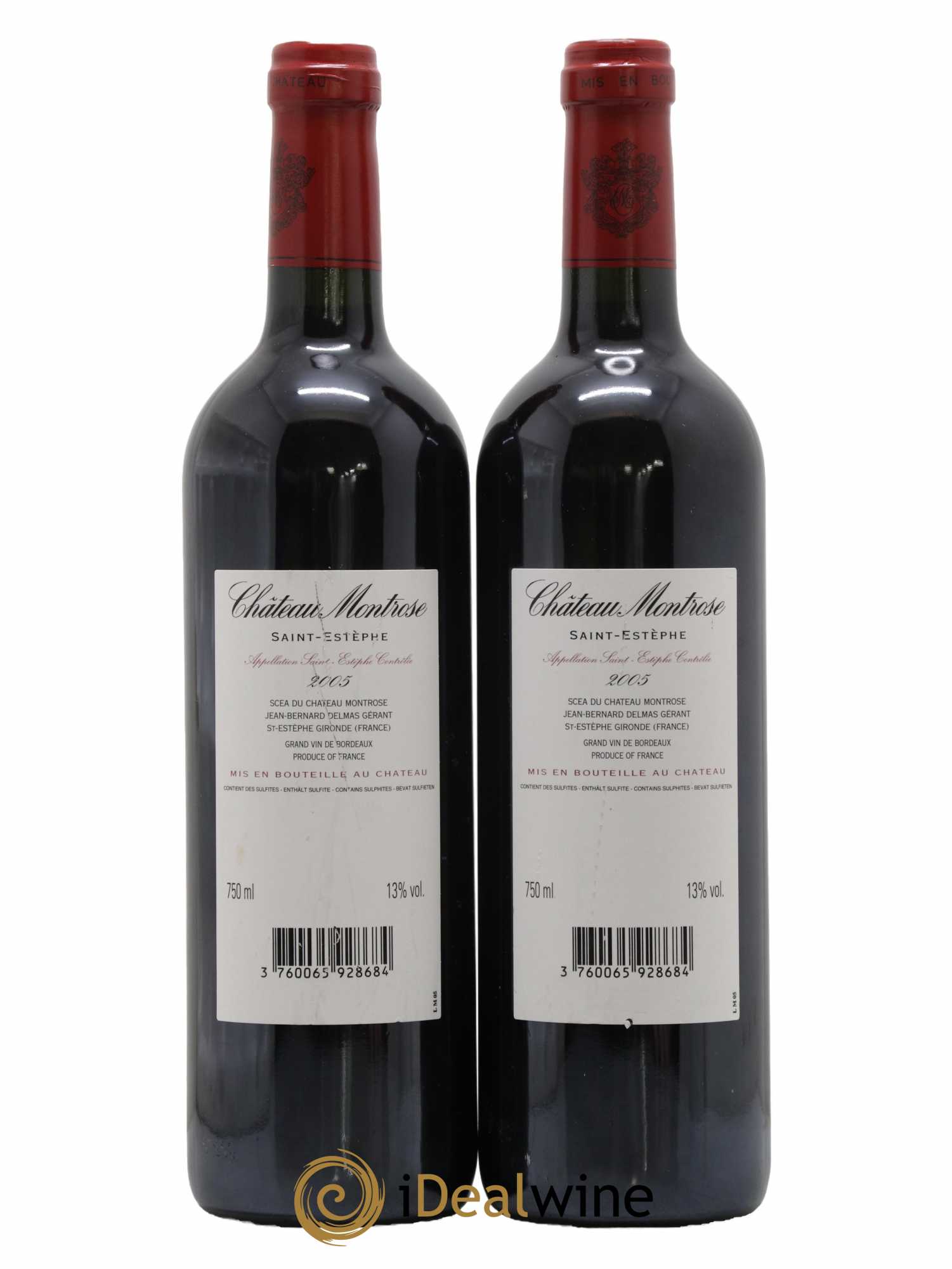 Château Montrose 2ème Grand Cru Classé 2005 - Lot de 2 bouteilles - 1