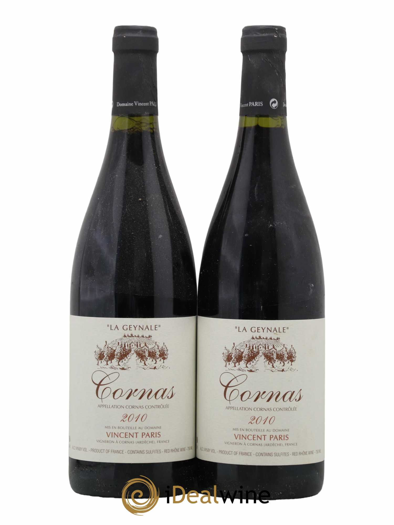 Cornas La Geynale Vincent Paris 2010 - Lot de 2 bouteilles - 0