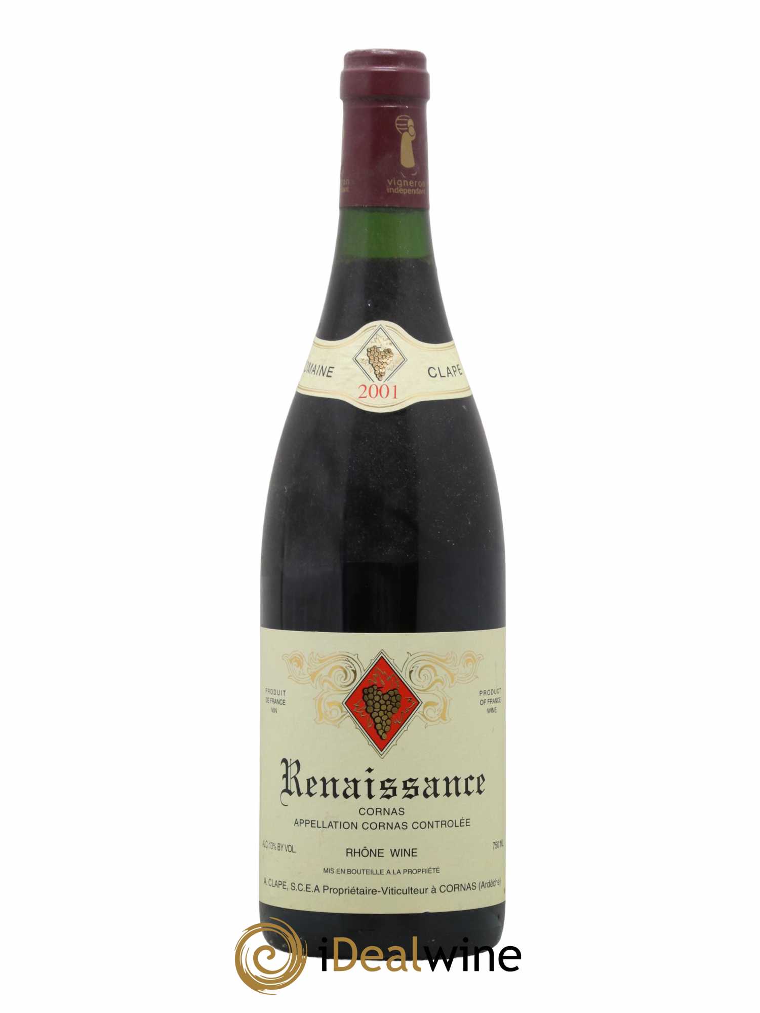 Cornas Renaissance Auguste Clape 2001 - Posten von 1 Flasche - 0