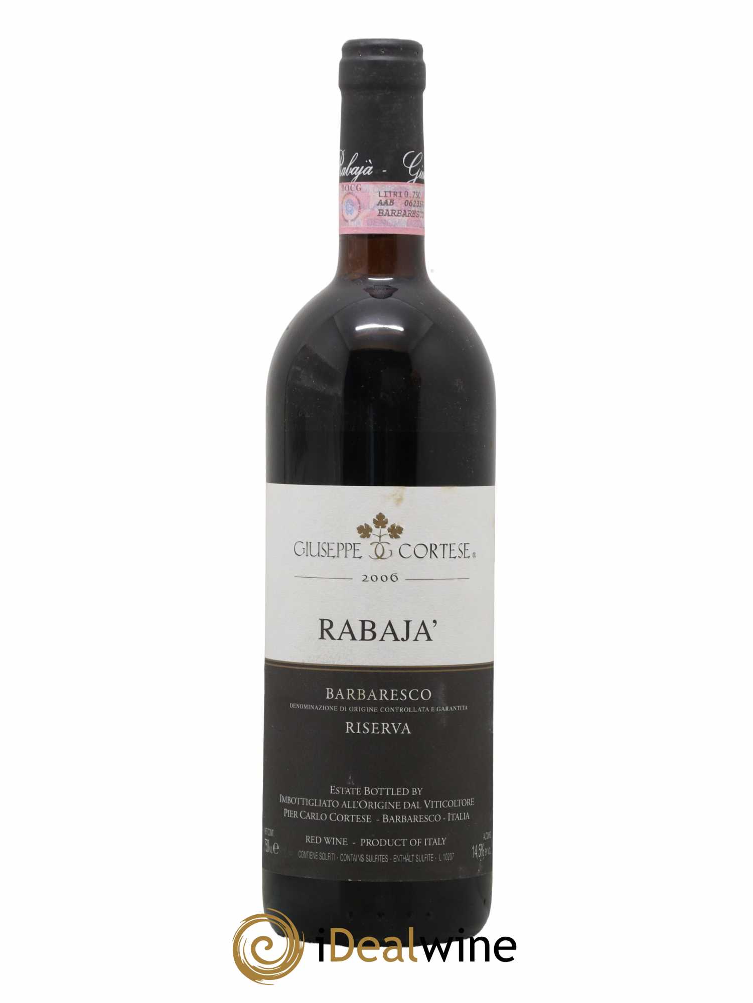 Barbaresco DOCG Rabajà Giuseppe Cortese 2006 - Posten von 1 Flasche - 0