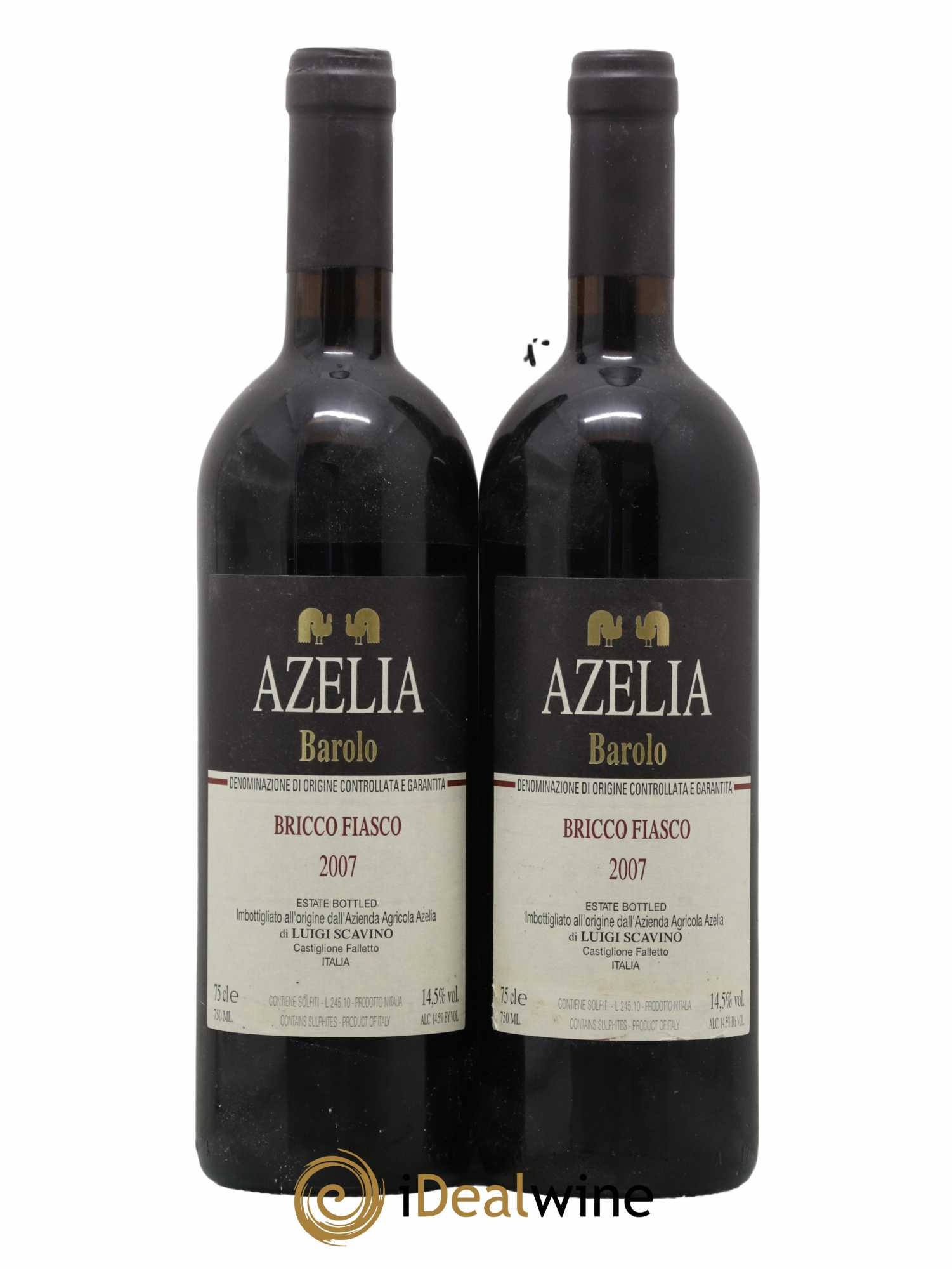Barolo Bricco Fiasco Luigi Scavino Azelia 2007 - Lot de 2 bouteilles - 0
