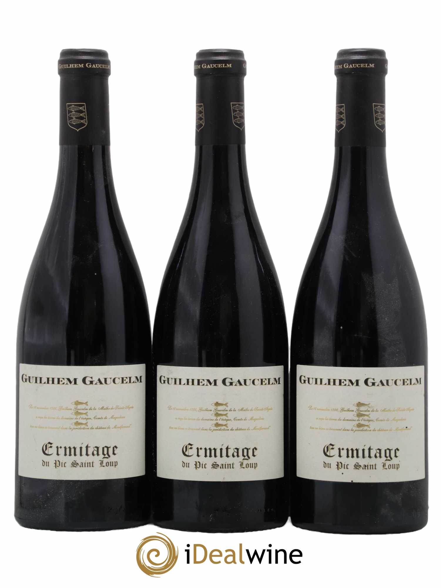 Pic Saint-Loup Héritage du Pic Saint-Loup (anciennement Ermitage) Guilhem Gaucelm 2015 - Lot de 3 bouteilles - 0