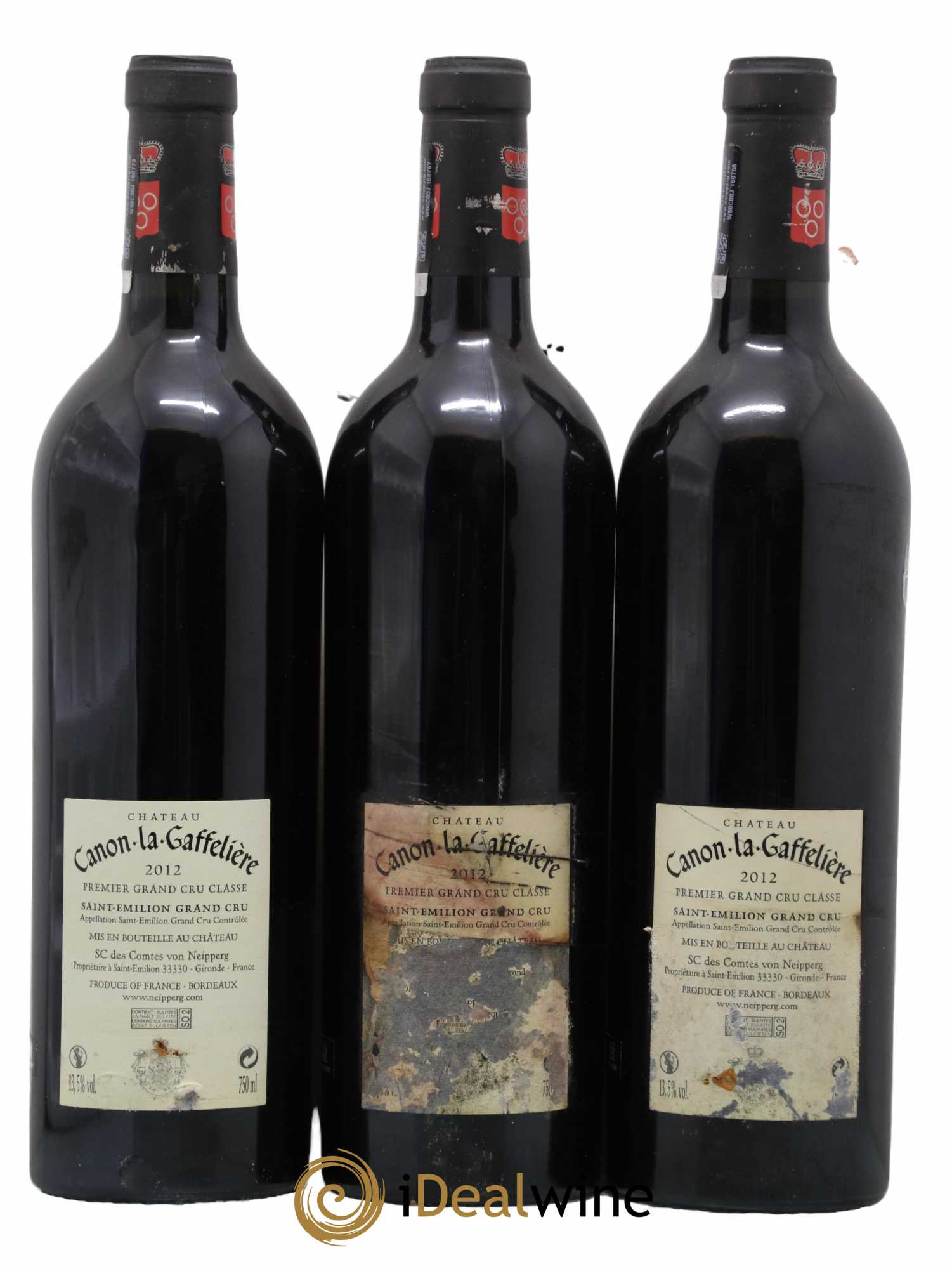 Château Canon la Gaffelière 1er Grand Cru Classé B 2012 - Lot de 3 bouteilles - 1