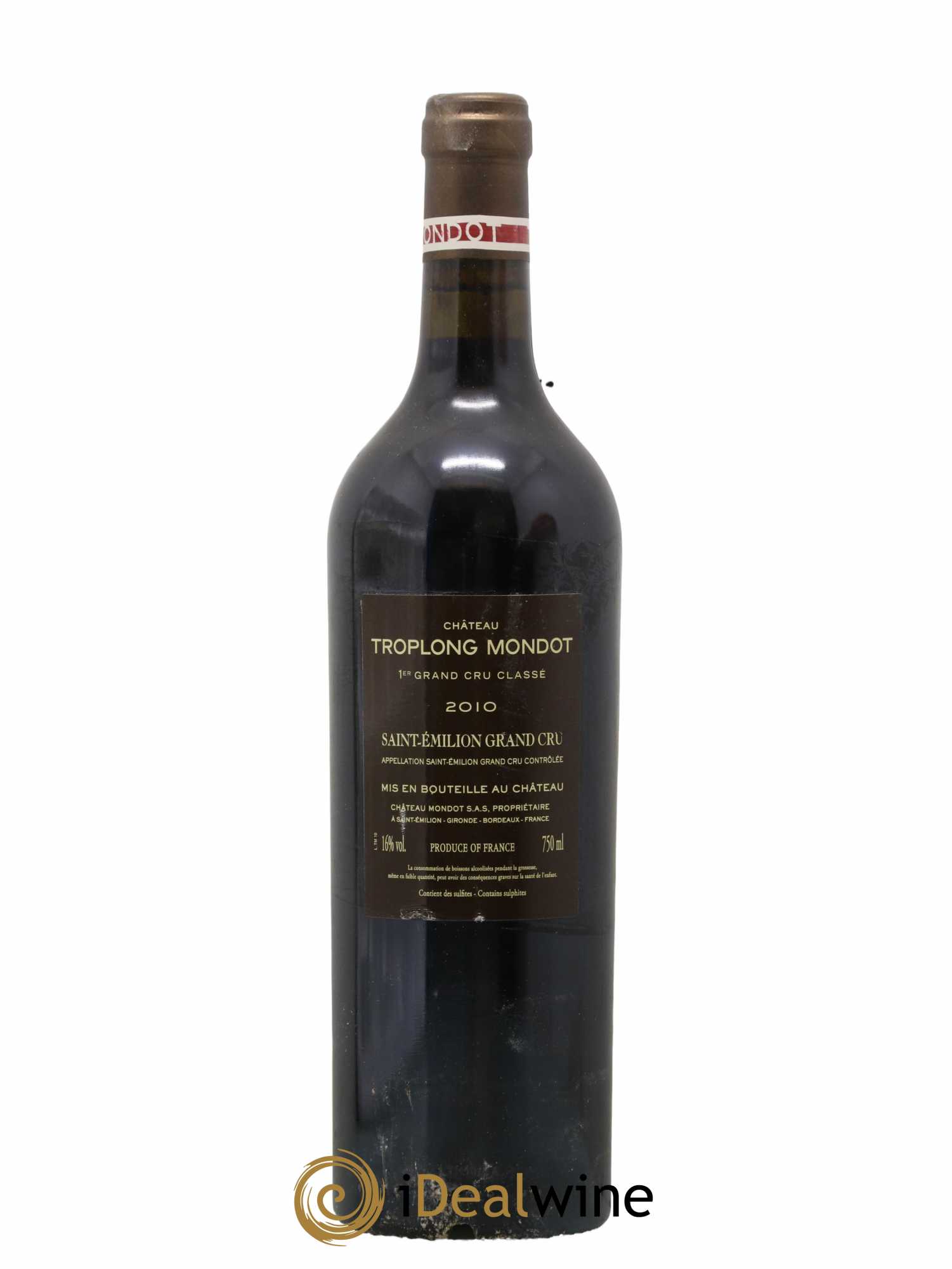 Château Troplong Mondot 1er Grand Cru Classé B 2010 - Posten von 1 Flasche - 1