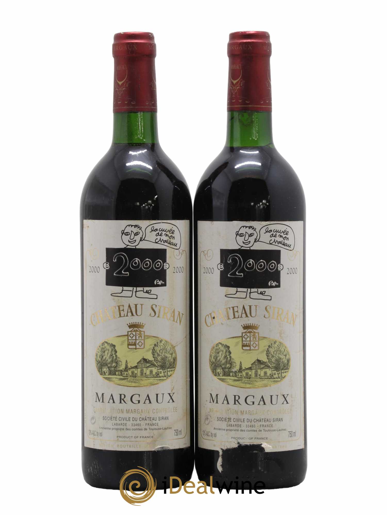 Château Siran 2000 - Lot de 2 bouteilles - 0