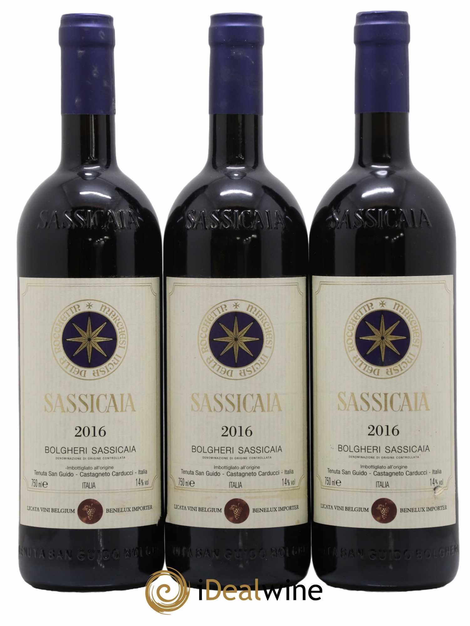 Bolgheri DOC Sassicaia Tenuta San Guido 2016 - Lot of 12 bottles - 2