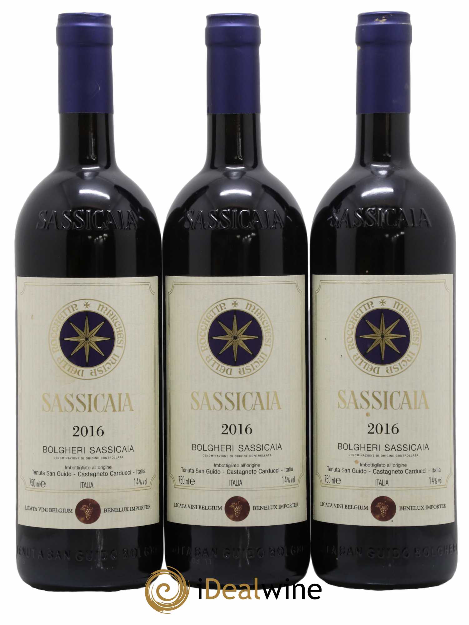 Bolgheri DOC Sassicaia Tenuta San Guido 2016 - Lot of 12 bottles - 3