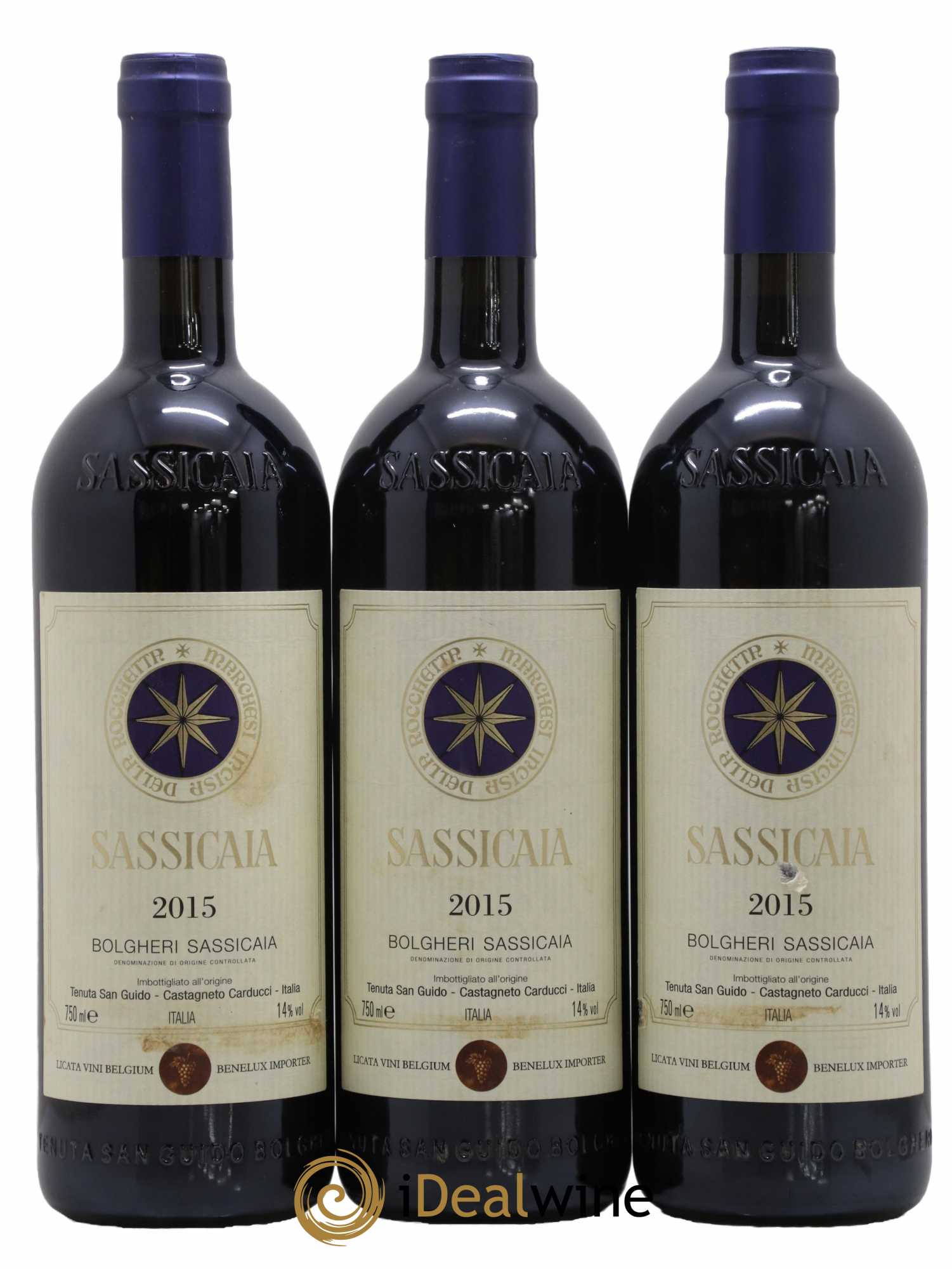 Bolgheri DOC Sassicaia Tenuta San Guido 2015 - Lot de 6 bouteilles - 1