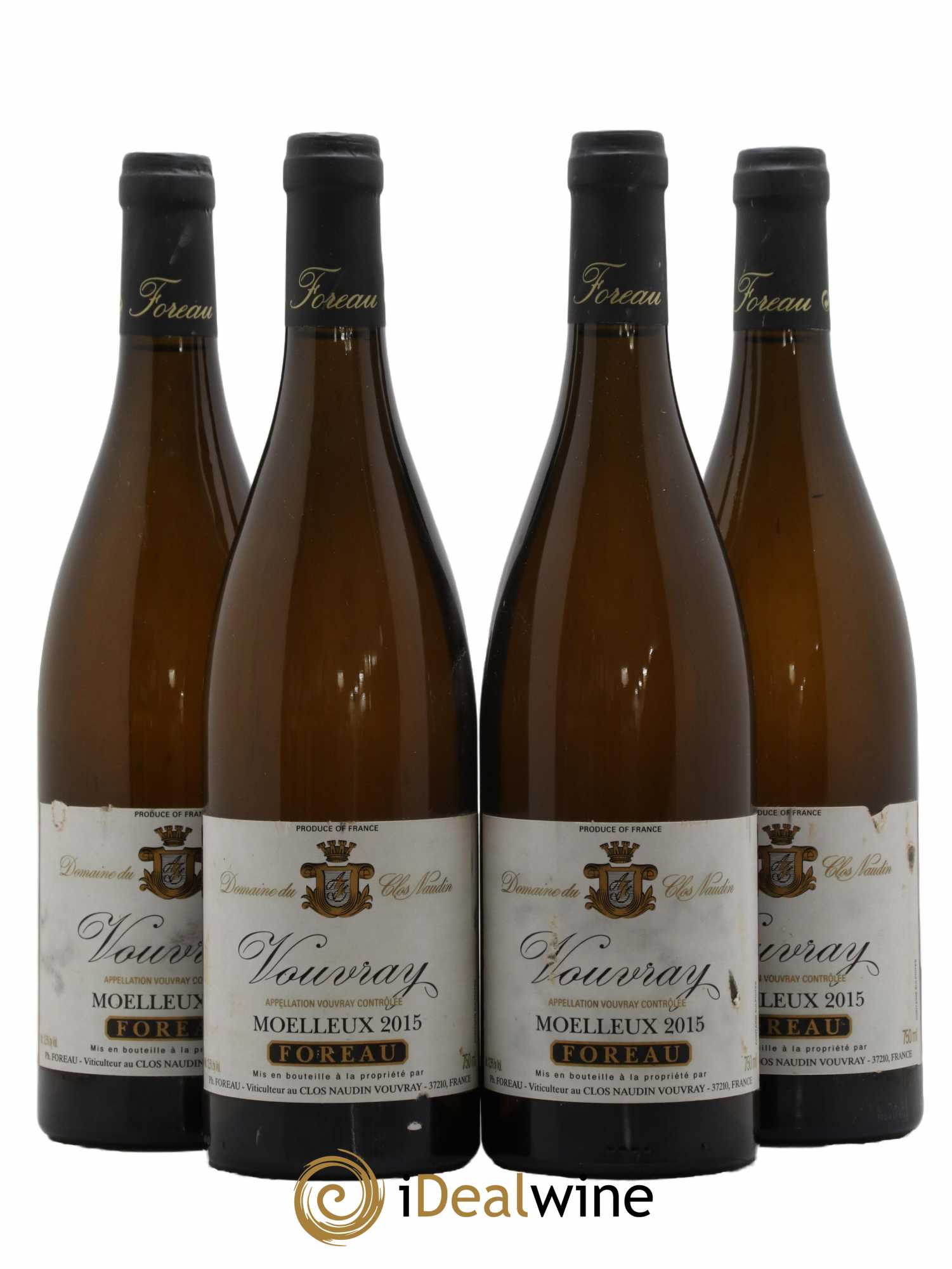 Vouvray Moelleux Clos Naudin - Philippe Foreau 2015 - Posten von 4 Flaschen - 0