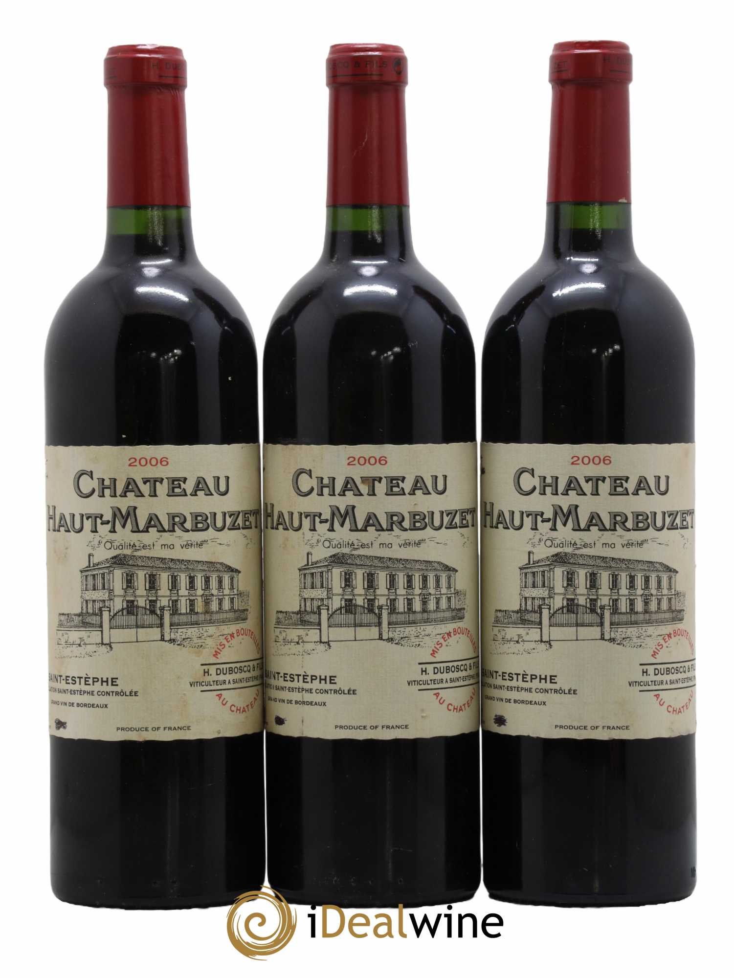 Château Haut Marbuzet 2006 - Lot de 3 bouteilles - 0