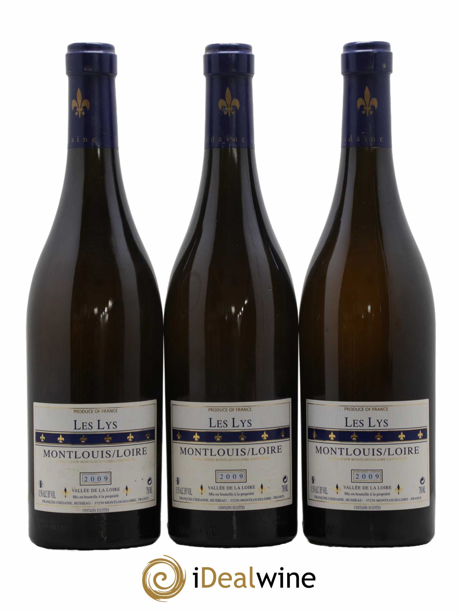 Montlouis-sur-Loire Les Lys François Chidaine 2009 - Lotto di 3 bottiglie - 0