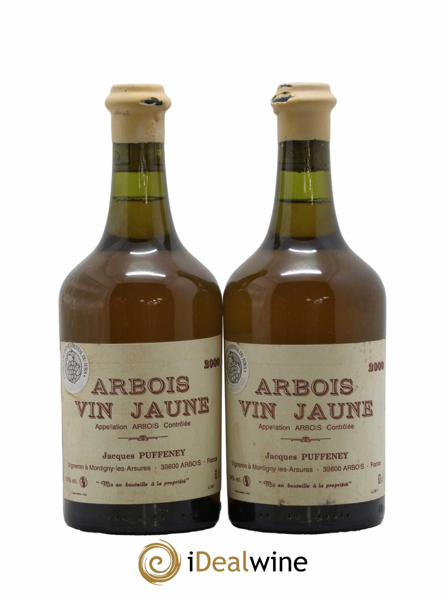 Arbois Vin Jaune Jacques Puffeney 2000 - Lot de 2 bouteilles - 0