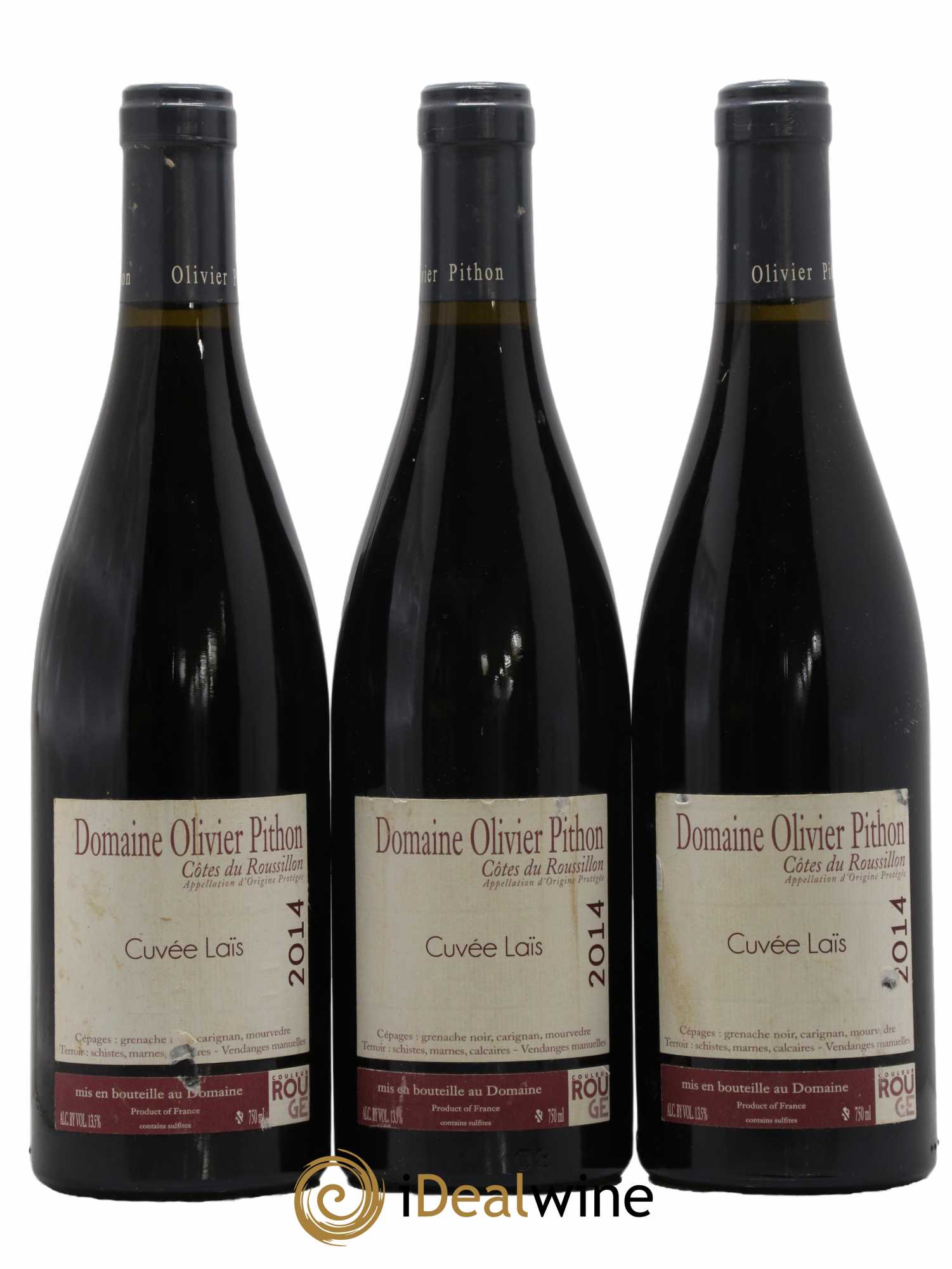 Côtes du Roussillon Olivier Pithon Laïs 2014 - Posten von 3 Flaschen - 0