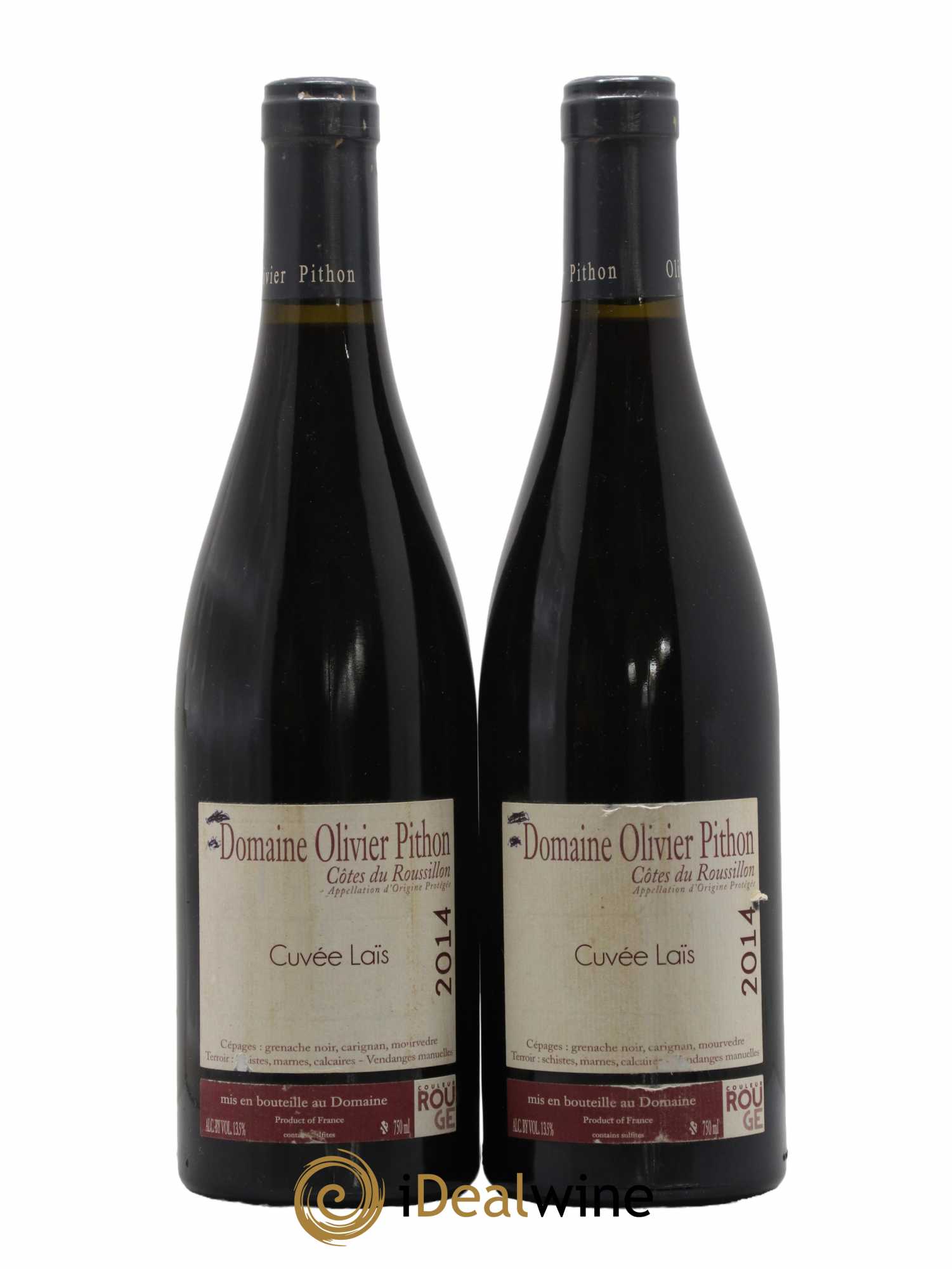 Côtes du Roussillon Olivier Pithon Laïs 2014 - Posten von 2 Flaschen - 0