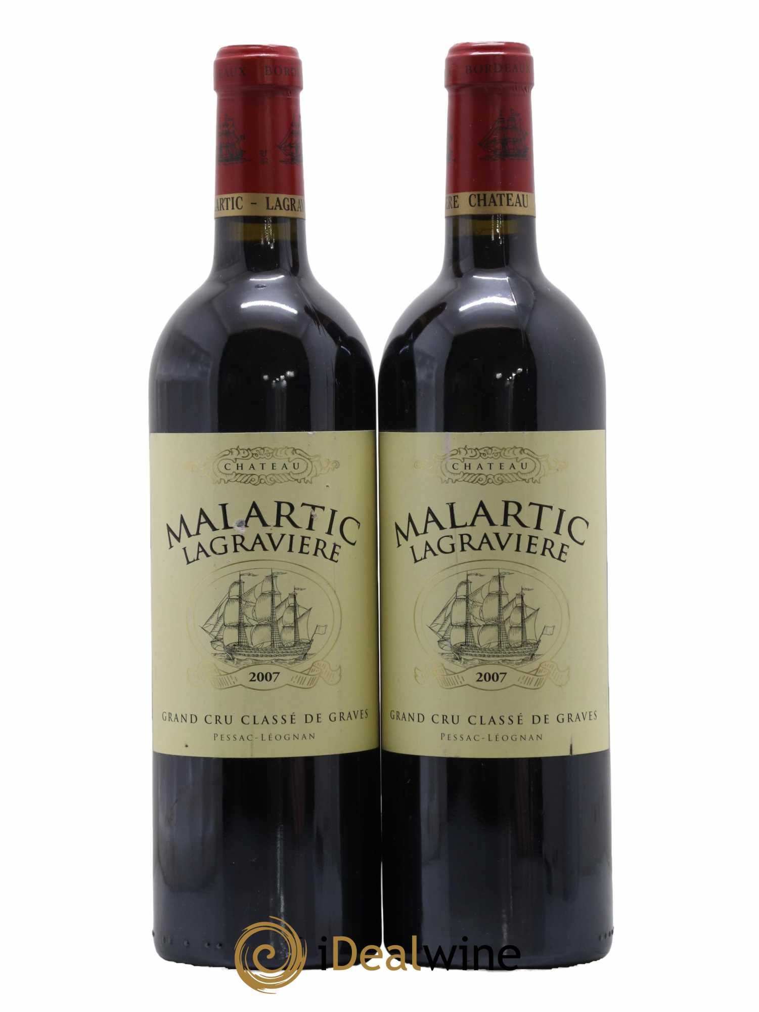 Château Malartic-Lagravière Cru Classé de Graves 2007 - Lot de 2 bouteilles - 0
