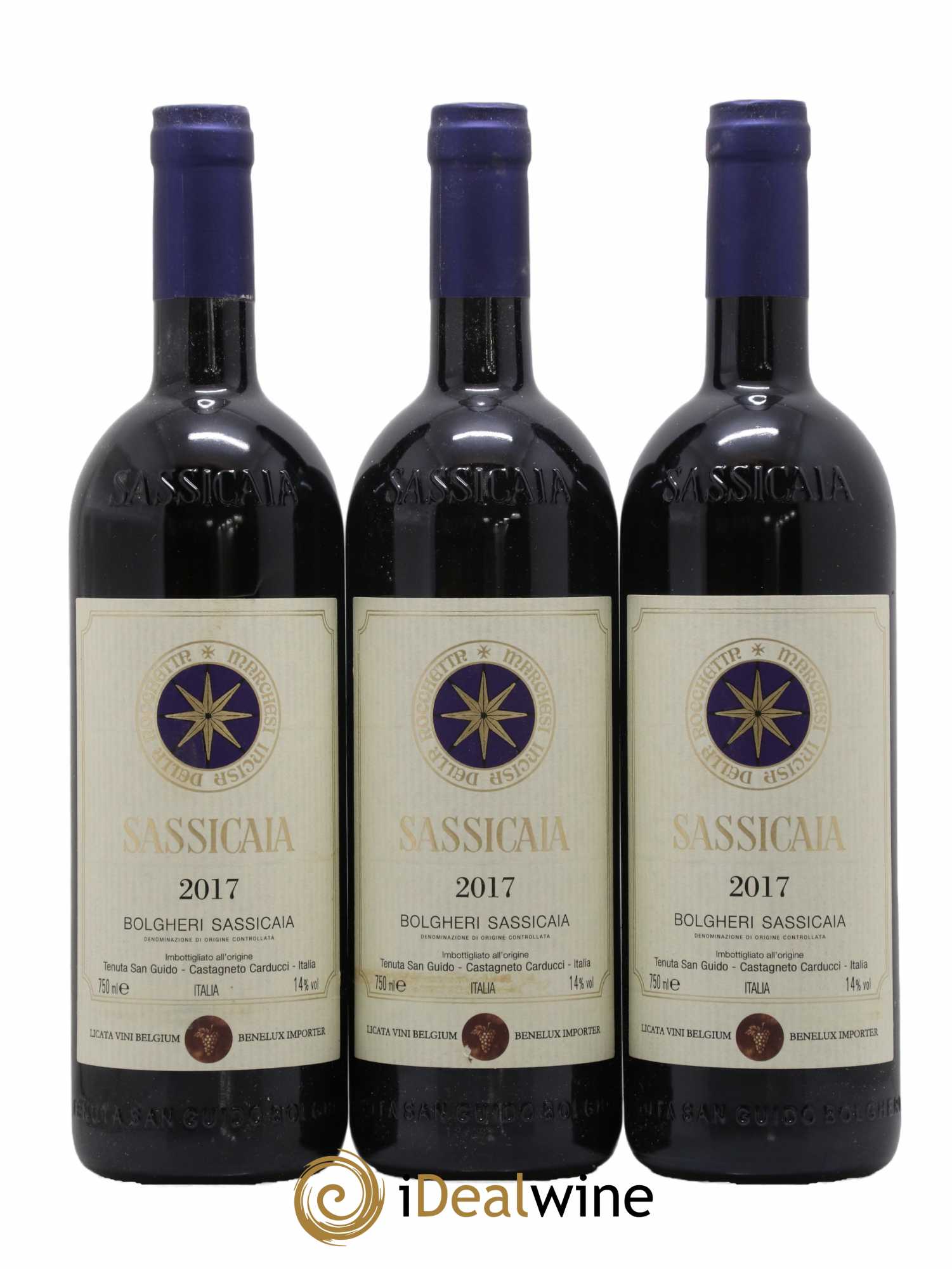 Bolgheri DOC Sassicaia Tenuta San Guido 2017 - Lot de 6 bouteilles - 1