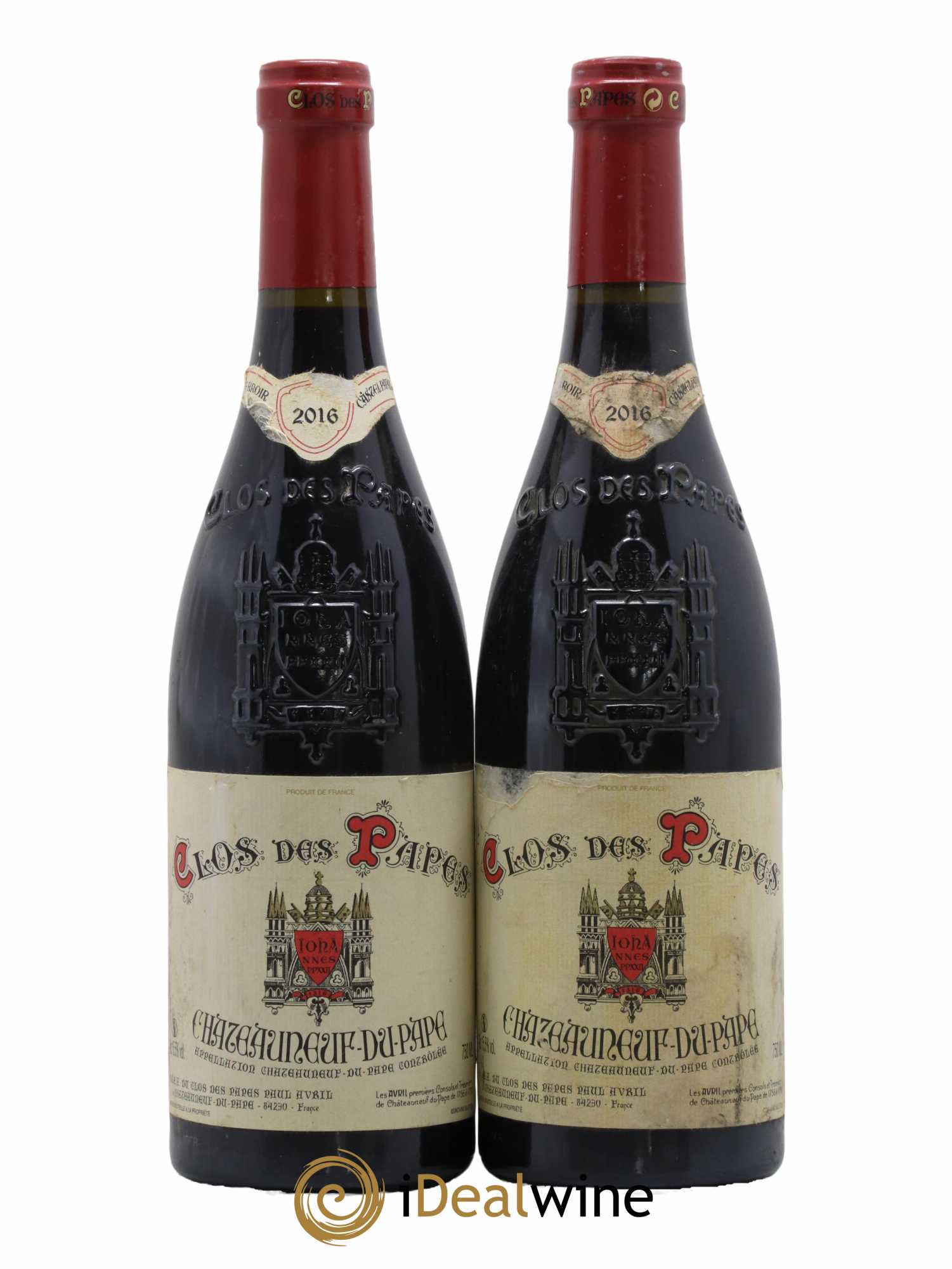 Châteauneuf-du-Pape Clos des Papes - Paul Avril 2016 - Lot de 2 bouteilles - 0