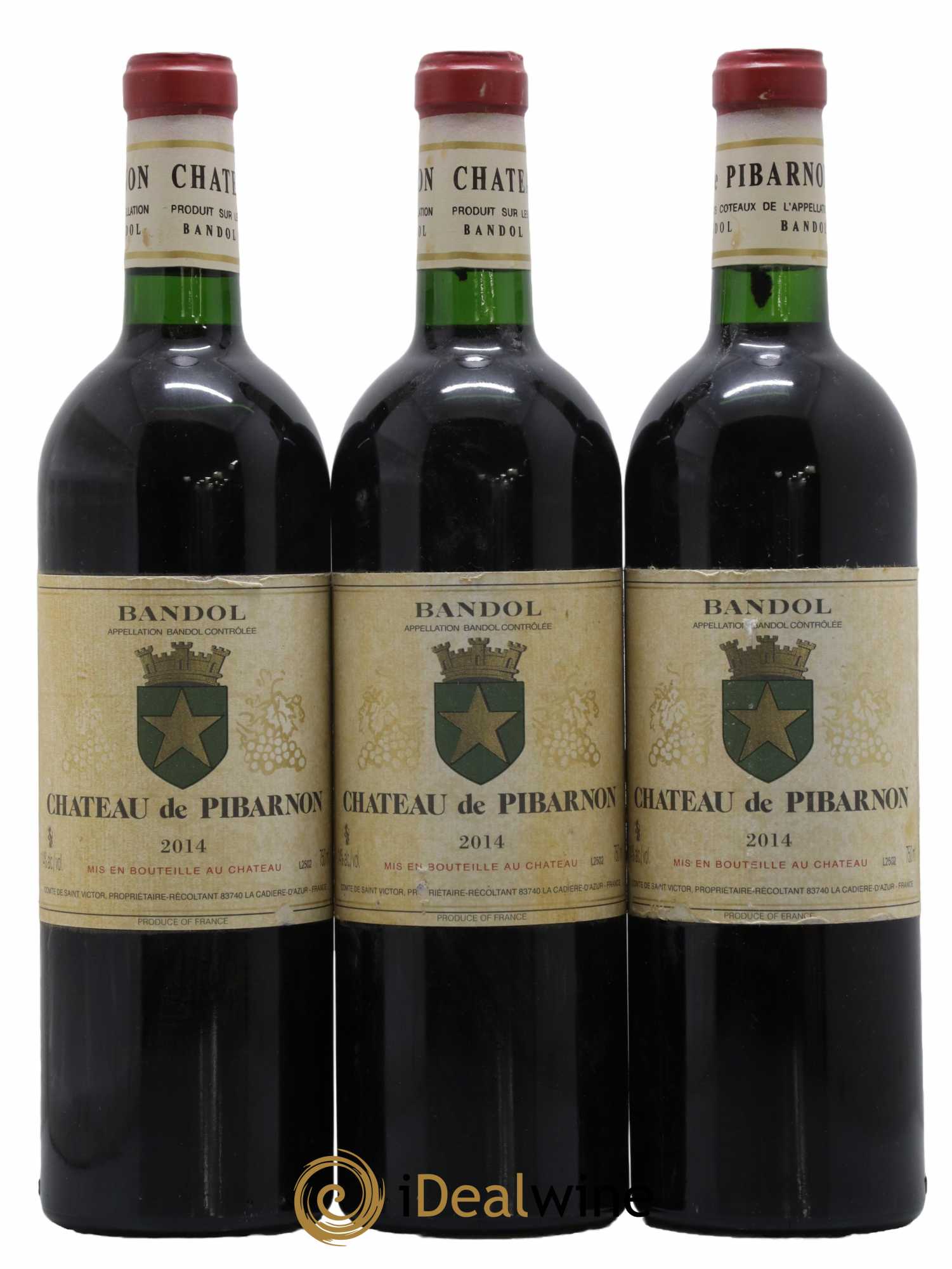 Bandol Château de Pibarnon Comte de Saint-Victor 2014 - Posten von 3 Flaschen - 0
