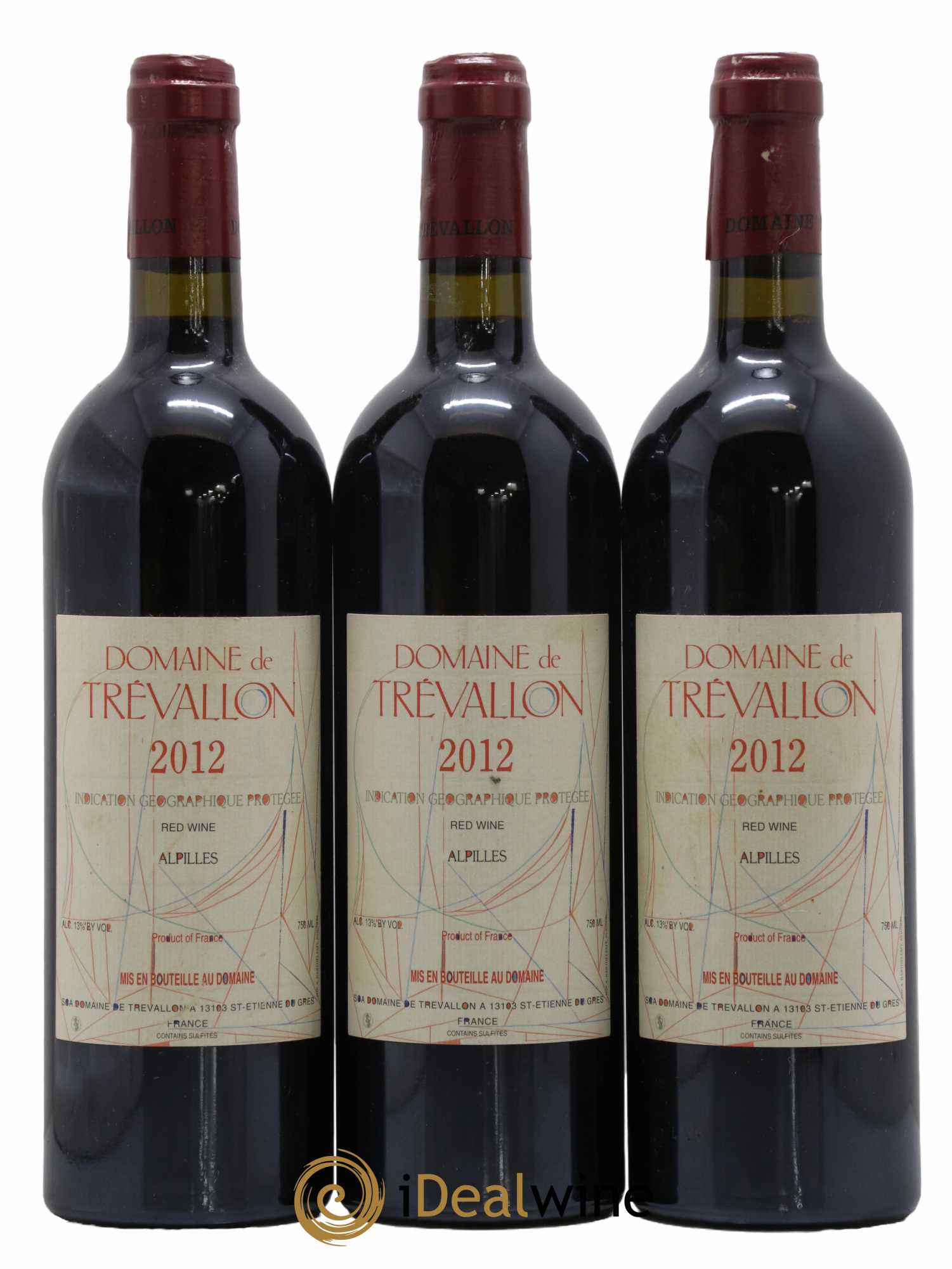 Alpilles Trévallon (Domaine de) Eloi Dürrbach 2012 - Lot de 3 bouteilles - 0