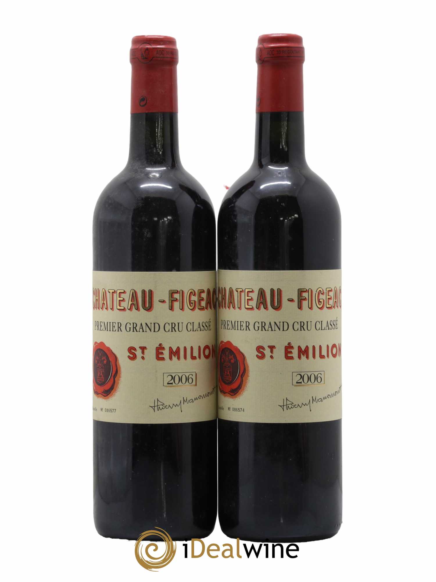 Château Figeac 1er Grand Cru Classé A 2006 - Lot de 2 bouteilles - 0