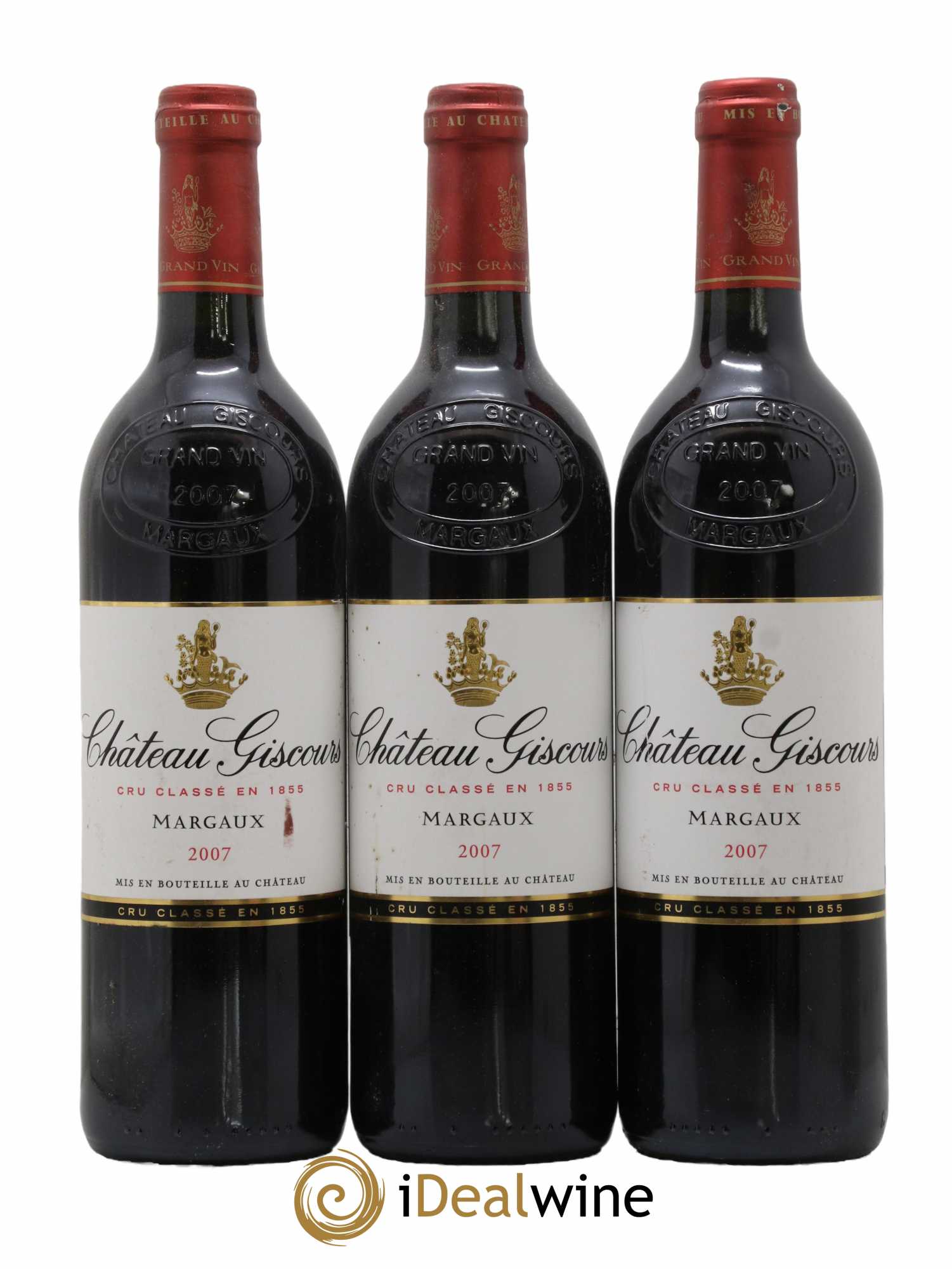 Château Giscours 3ème Grand Cru Classé 2007 - Lot de 3 bouteilles - 0