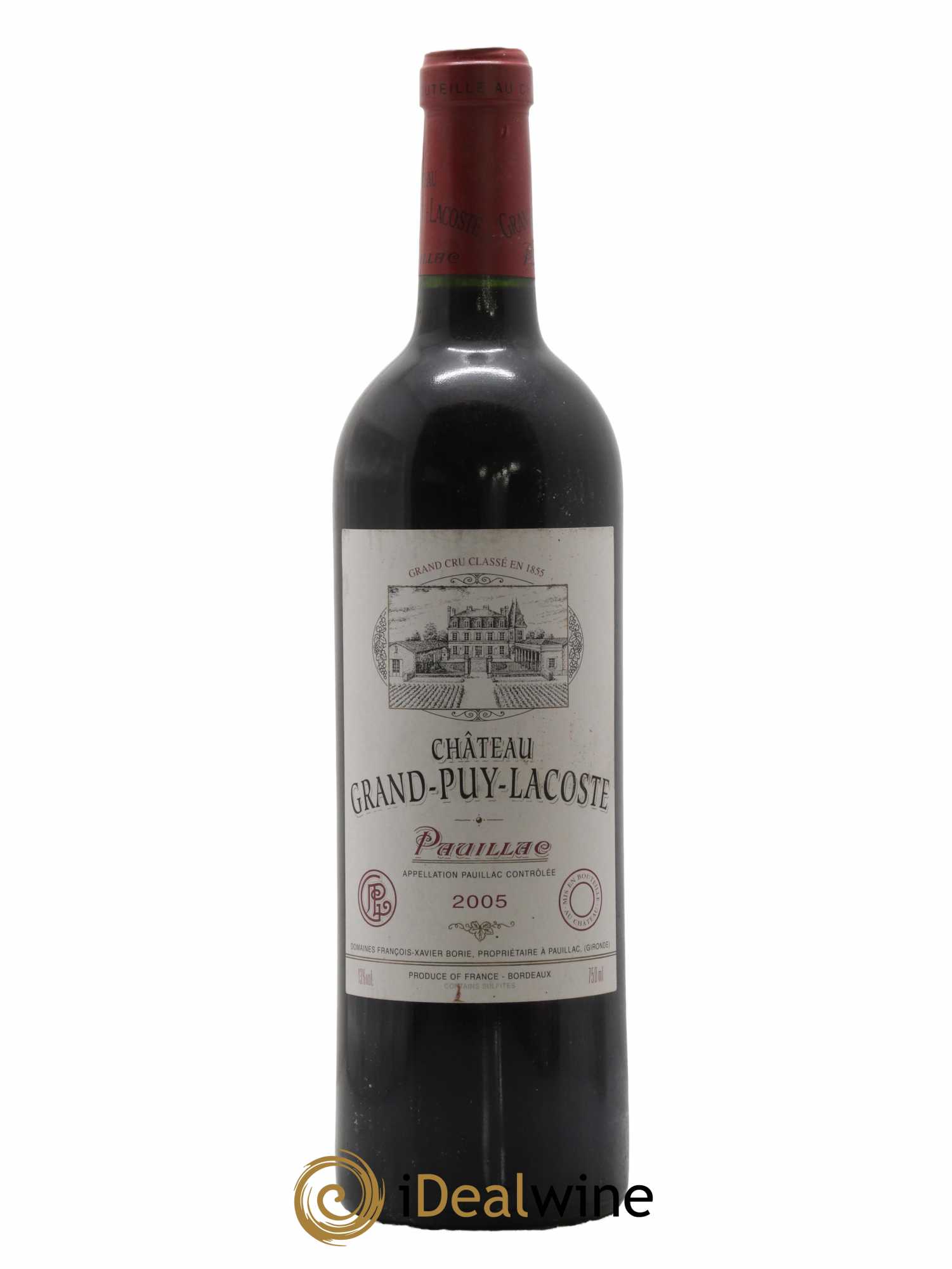 Château Grand Puy Lacoste 5ème Grand Cru Classé 2005 - Lot de 1 bouteille - 0