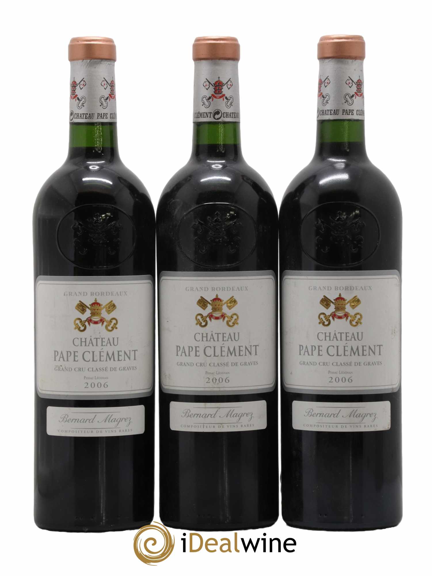Château Pape Clément Cru Classé de Graves 2006 - Lot de 3 bouteilles - 0
