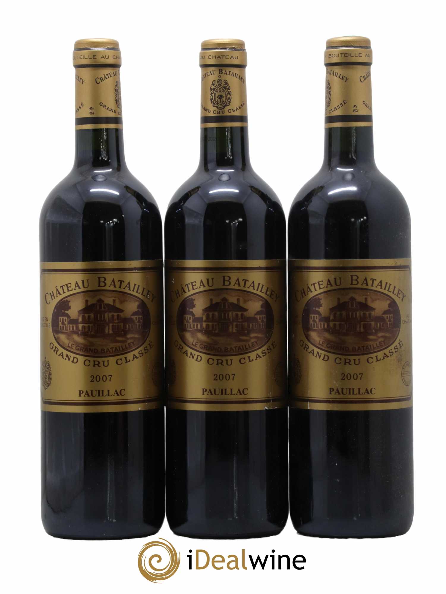 Château Batailley 5ème Grand Cru Classé 2007 - Lot de 3 bouteilles - 0