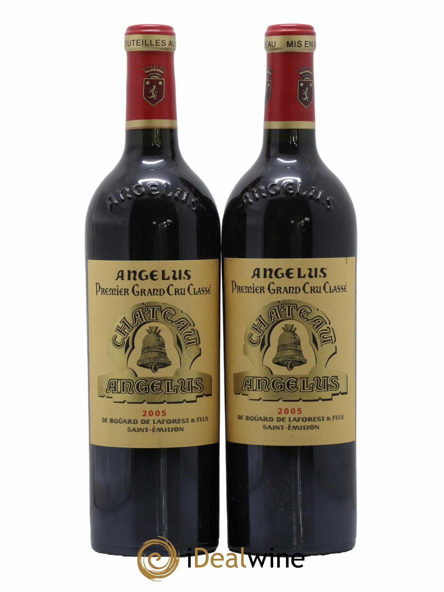 Château Angélus 1er Grand Cru Classé A 2005 - Lot de 2 bouteilles - 0