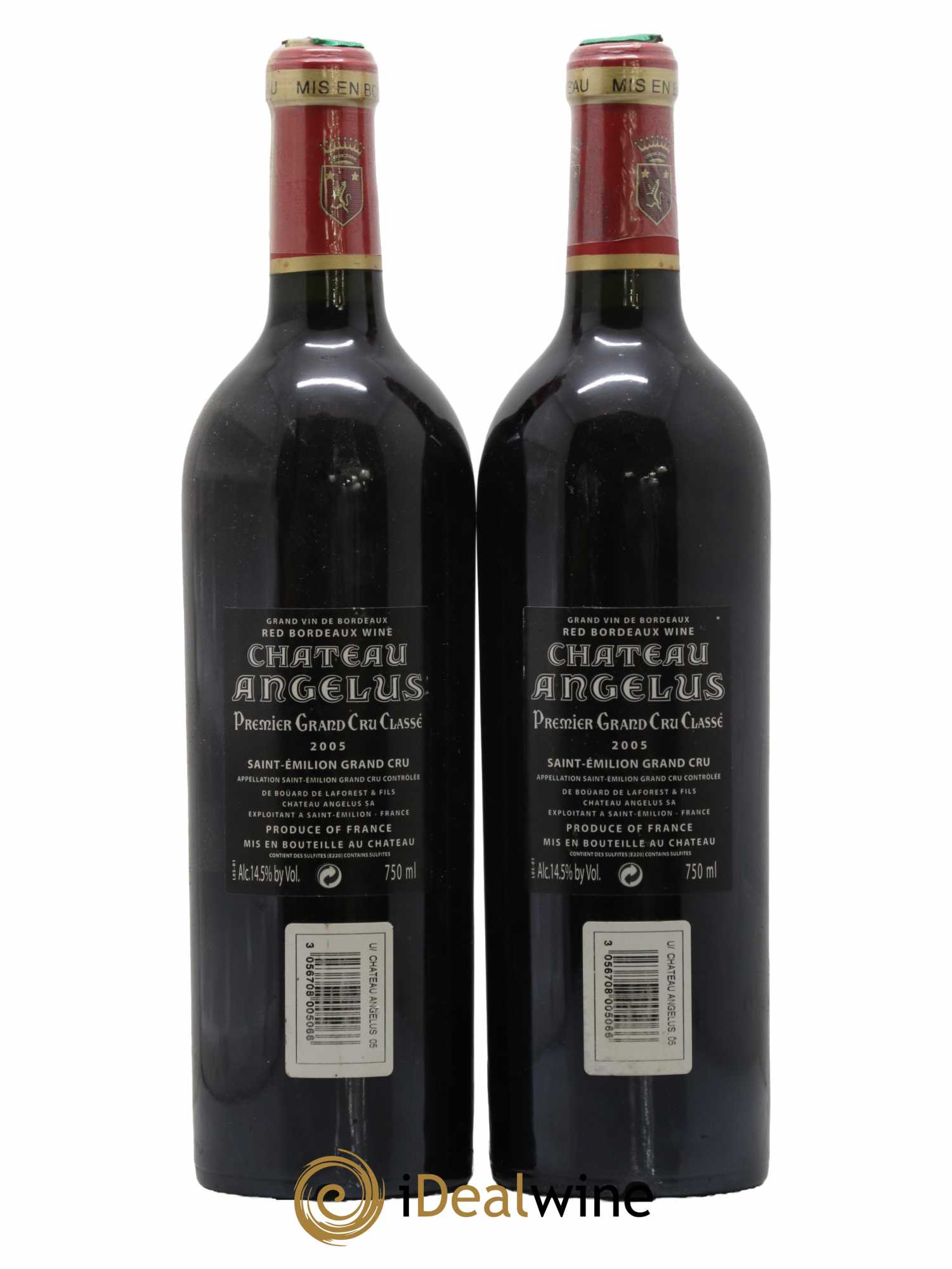 Château Angélus 1er Grand Cru Classé A 2005 - Lot de 2 bouteilles - 1