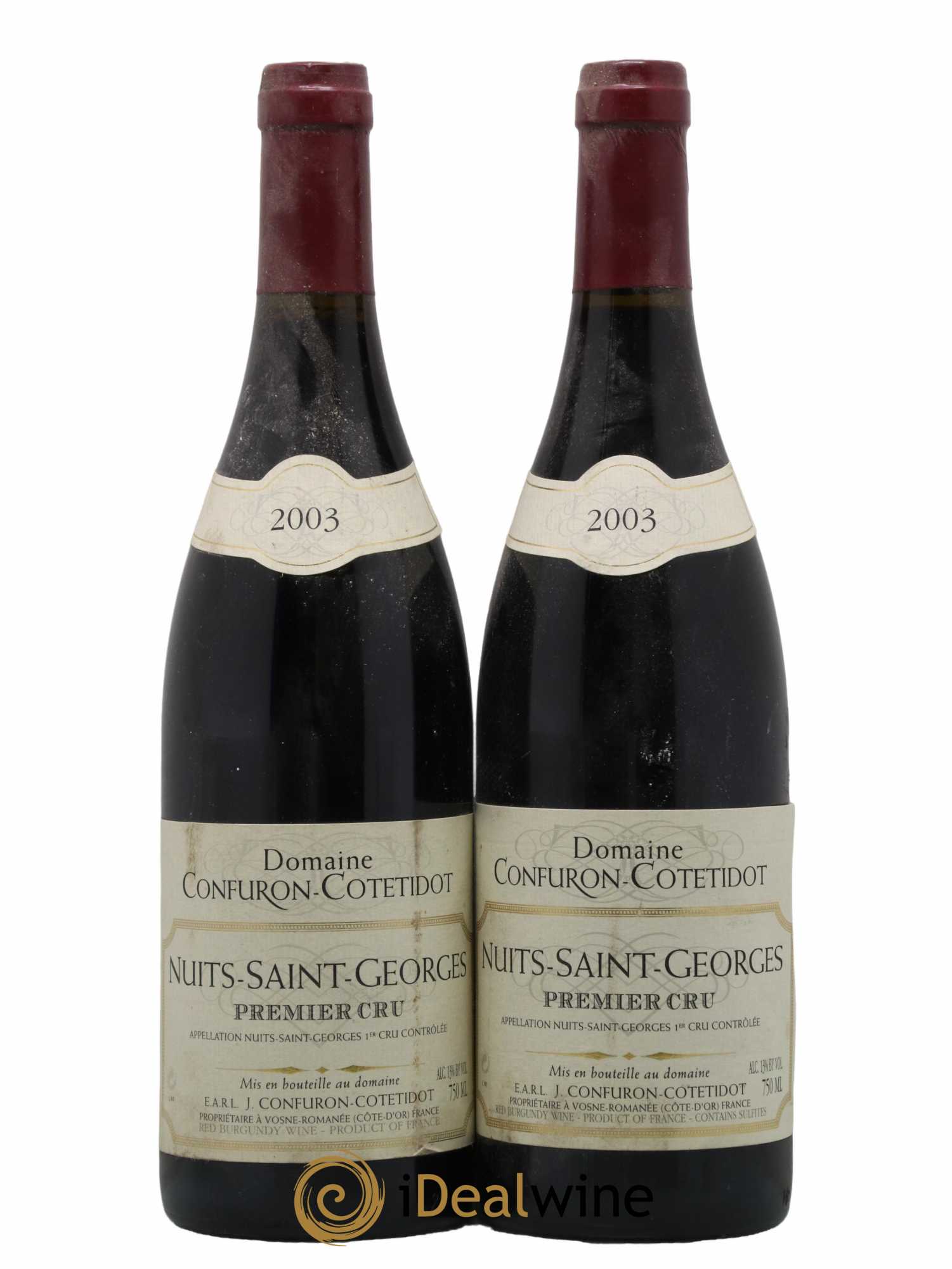 Nuits-Saint-Georges 1er Cru Confuron-Cotetidot 2003 - Lot de 2 bouteilles - 0