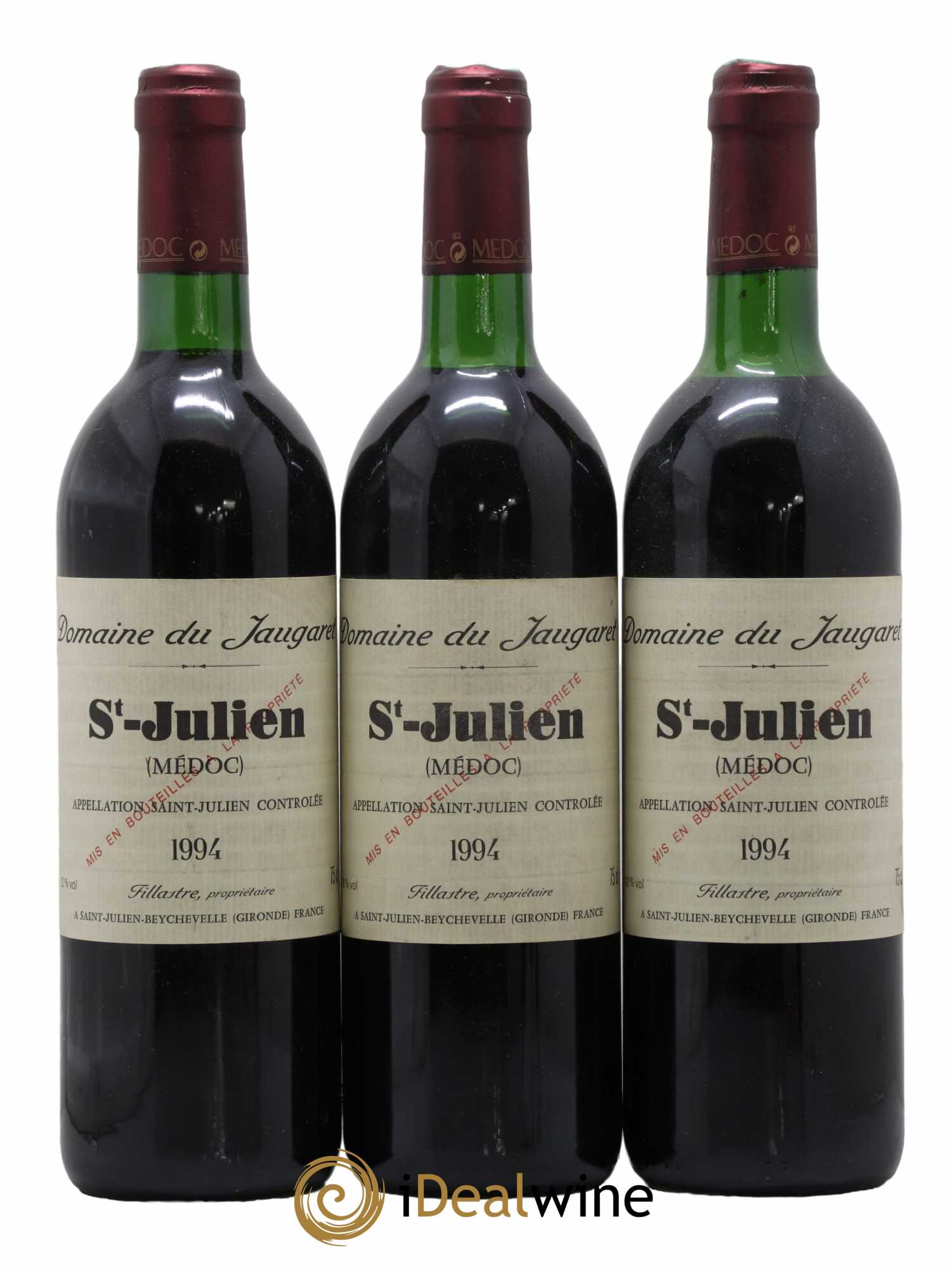 Domaine du Jaugaret 1994 - Lot de 3 bouteilles - 0