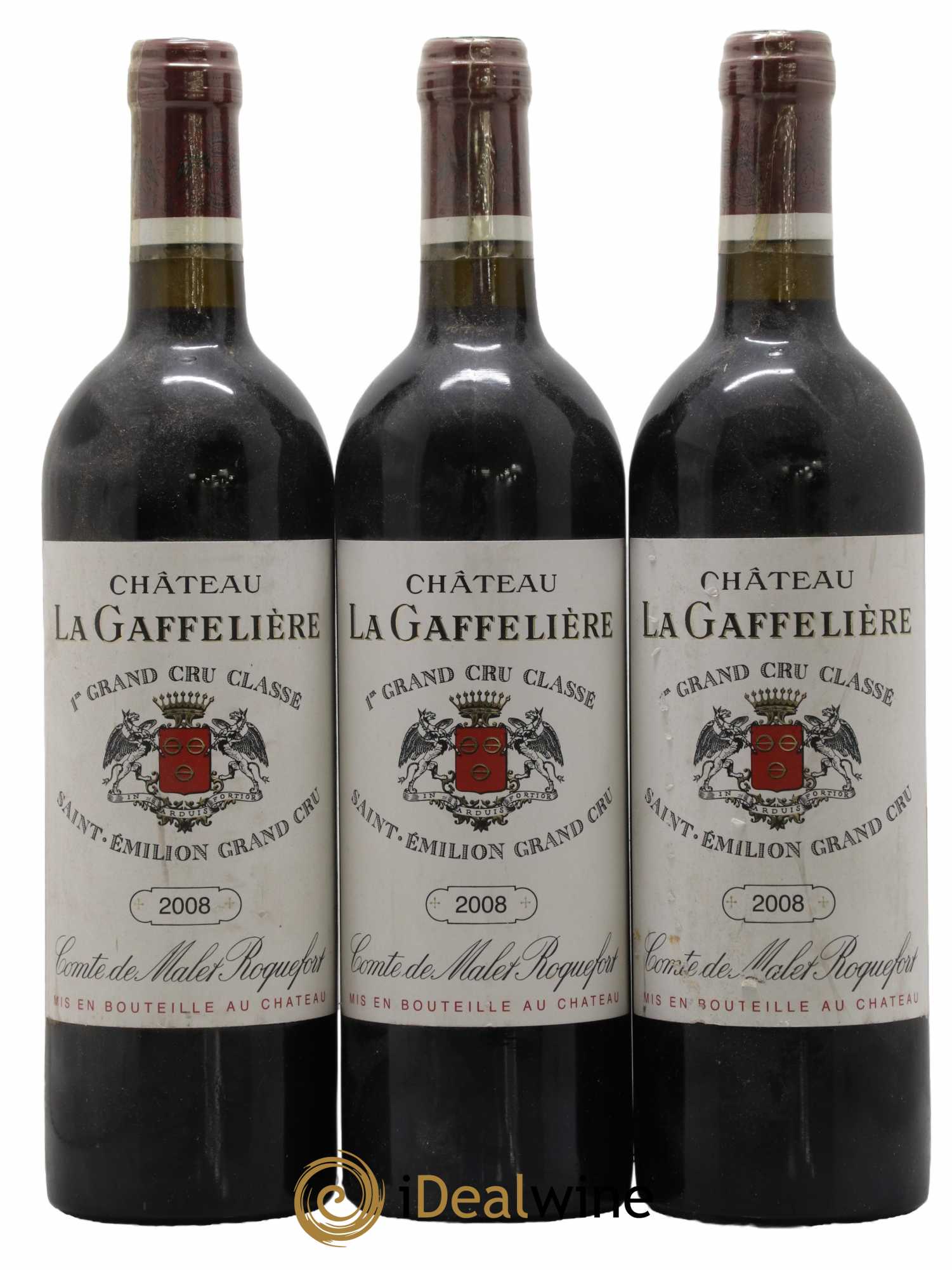Château la Gaffelière 1er Grand Cru Classé B 2008 - Lot de 3 bouteilles - 0