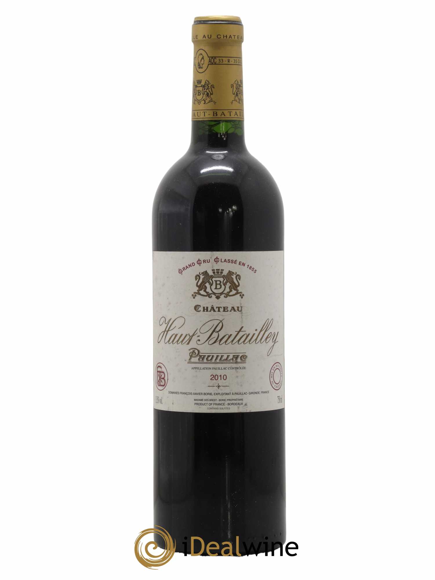 Château Haut Batailley 5ème Grand Cru Classé 2010 - Lot de 1 bouteille - 0