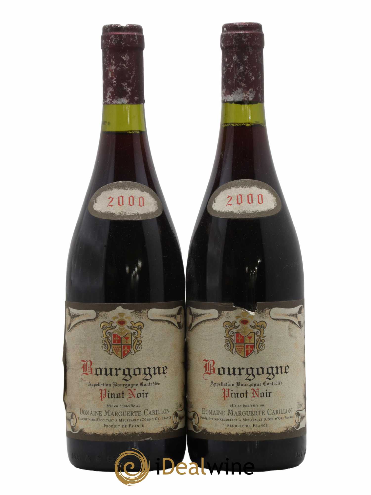 Bourgogne Pinot Noir Marguerte Carillon 2000 - Lot de 2 bouteilles - 0