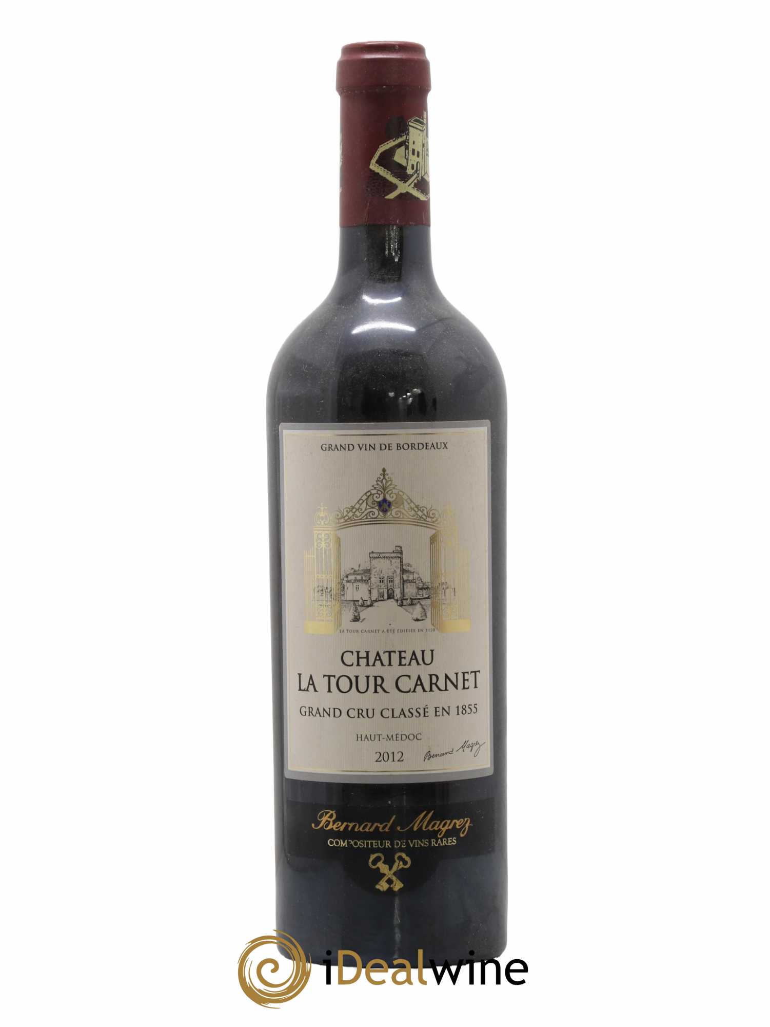 Château la Tour Carnet 4ème Grand Cru Classé 2012 - Lot de 1 bouteille - 0