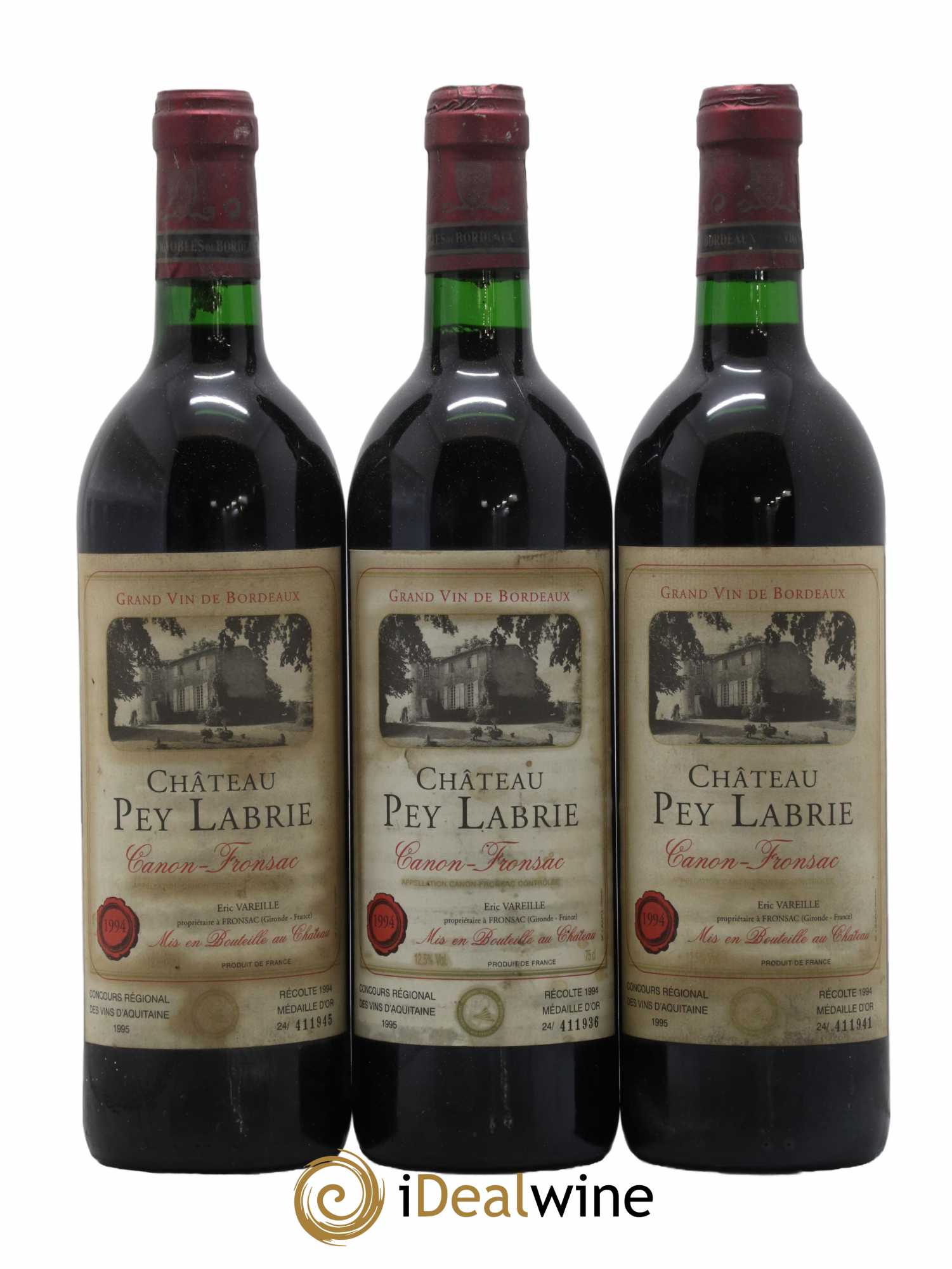 Canon-Fronsac Pey Labrie 1994 - Posten von 3 Flaschen - 0