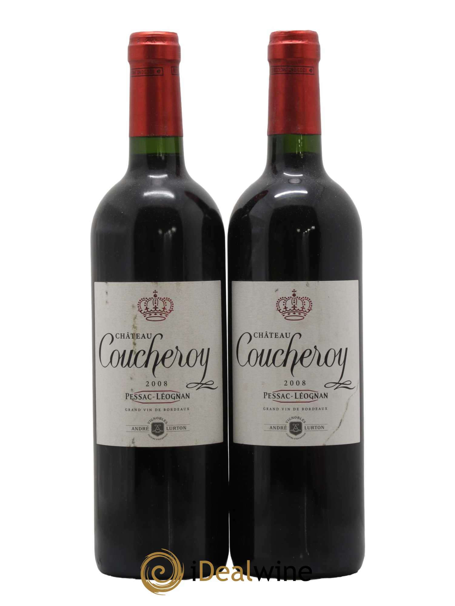 Pessac-Léognan Coucheroy André Lurton 2008 - Lot de 2 bouteilles - 0