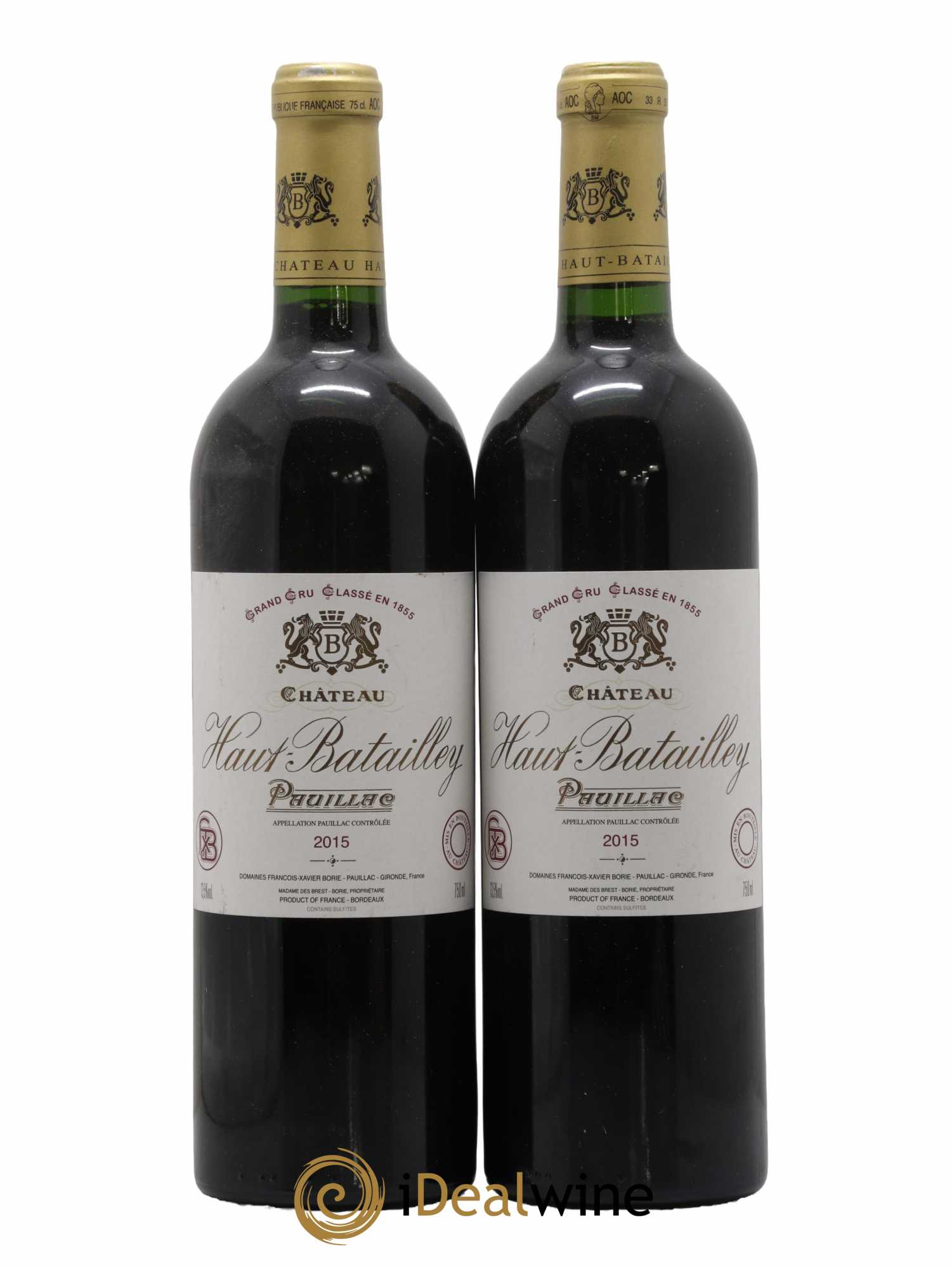 Château Haut Batailley 5ème Grand Cru Classé 2015 - Lot de 2 bouteilles - 0
