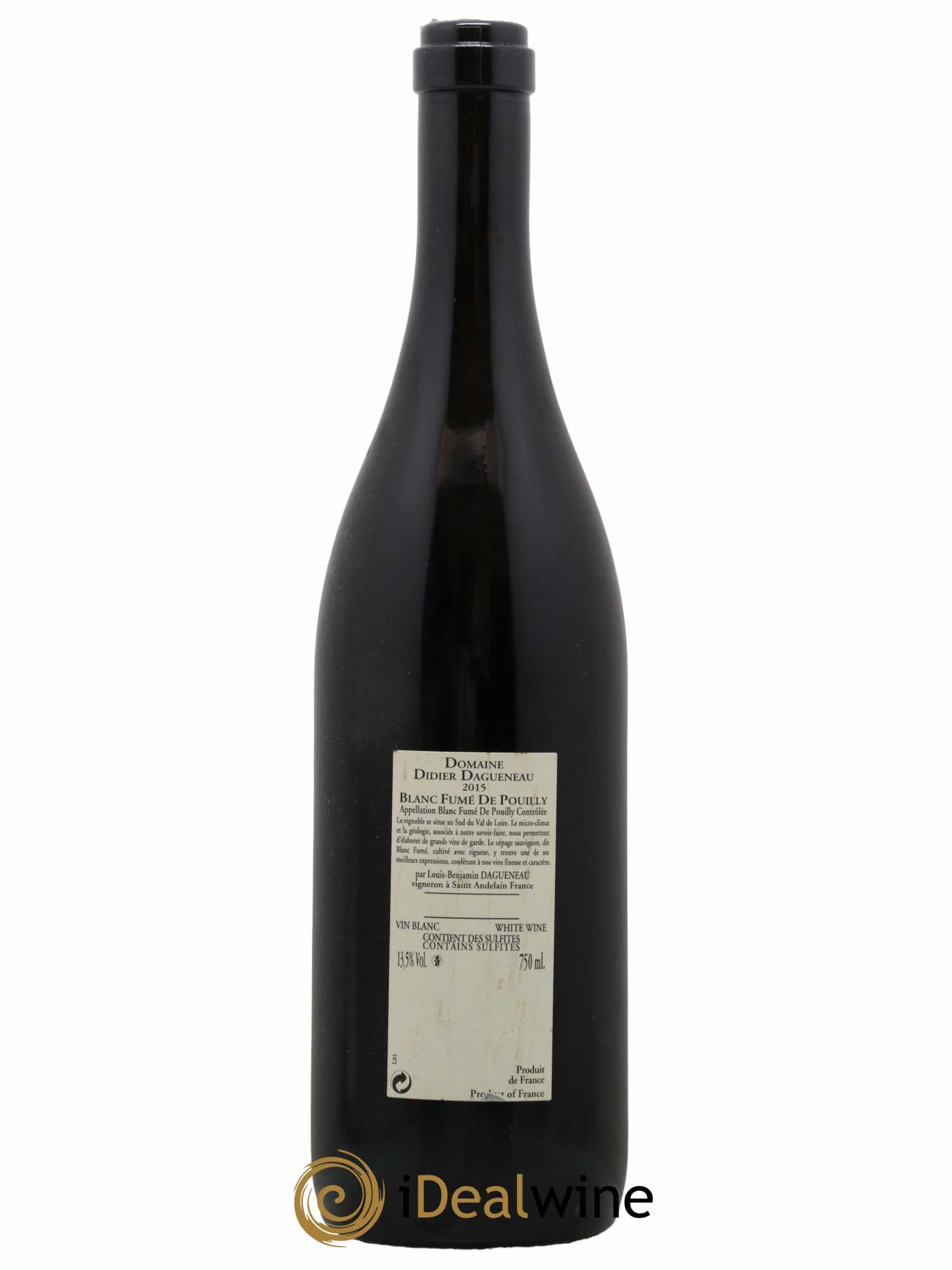 Pouilly-Fumé Buisson Renard Dagueneau (Domaine Didier - Louis-Benjamin) 2015 - Lot de 1 bouteille - 1