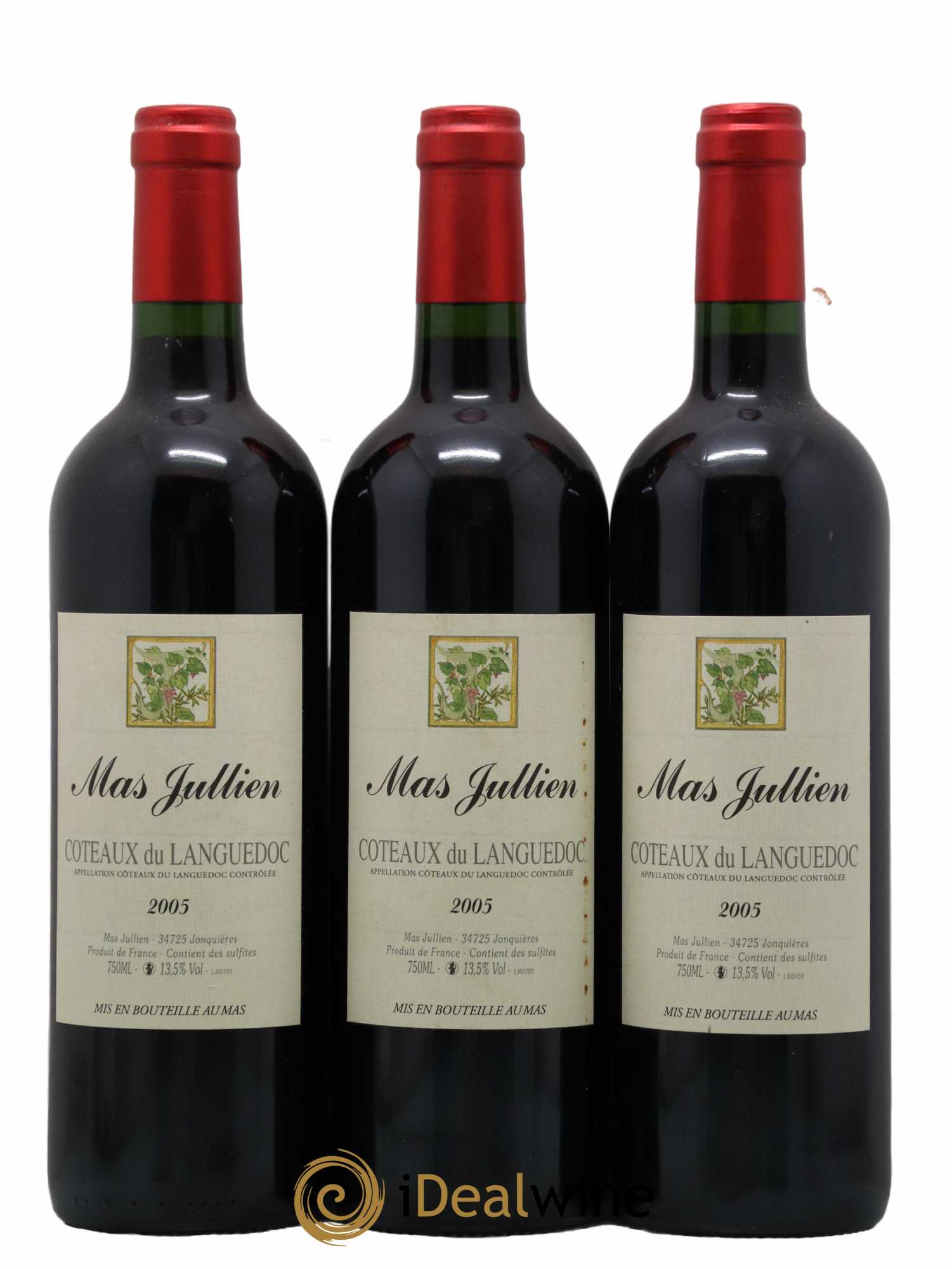 Terrasses du Larzac Mas Jullien Olivier Jullien 2005 - Lot de 3 bouteilles - 0
